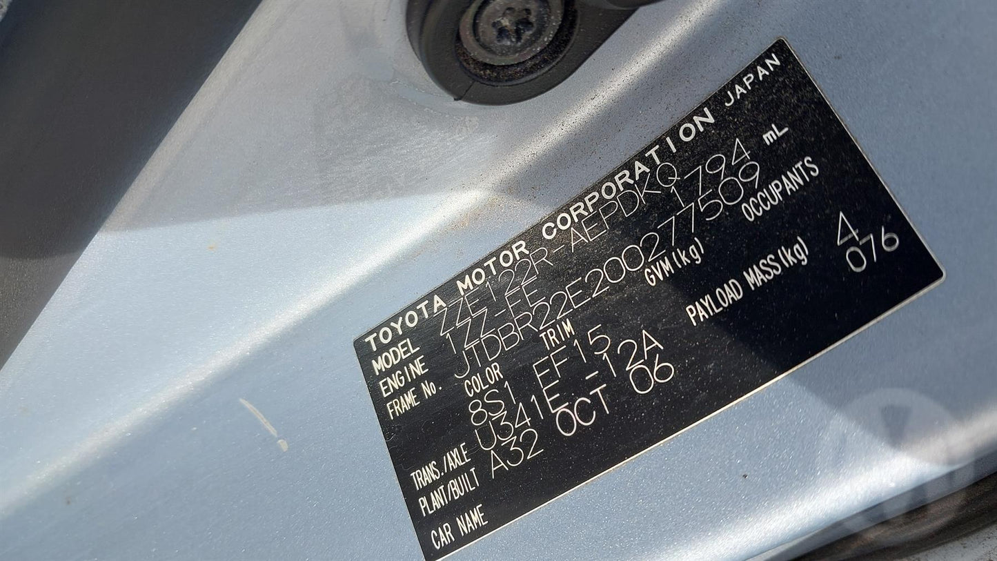 Toyota
Corolla