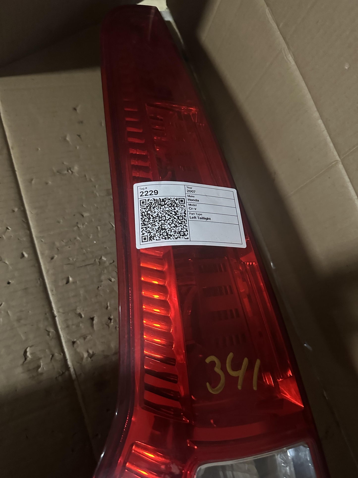 2007 Left Taillight
