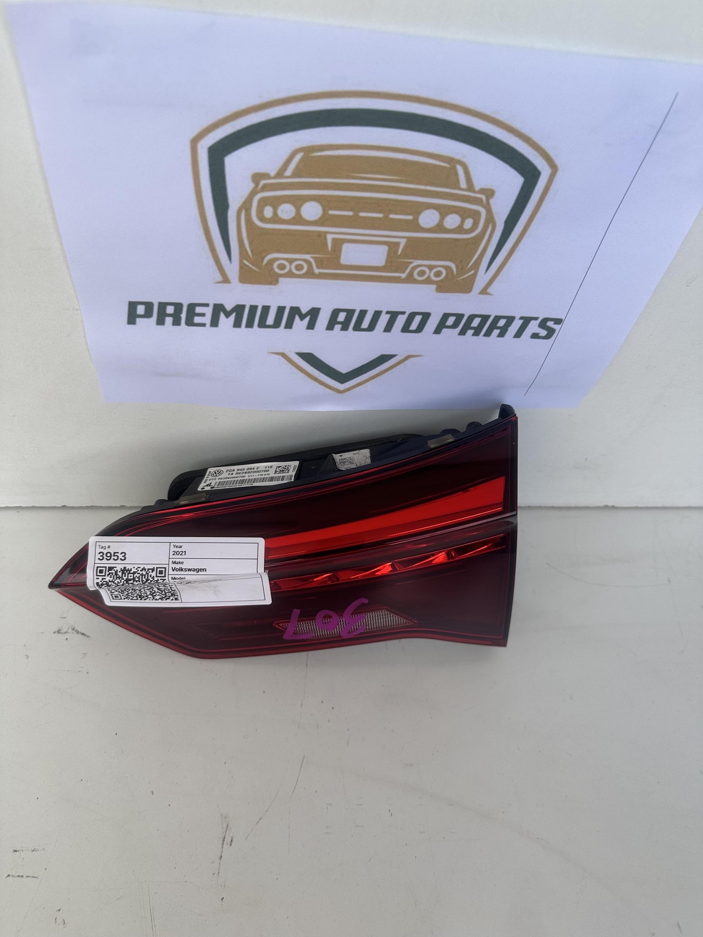 2021 MK1 - A1 Right Boot Light