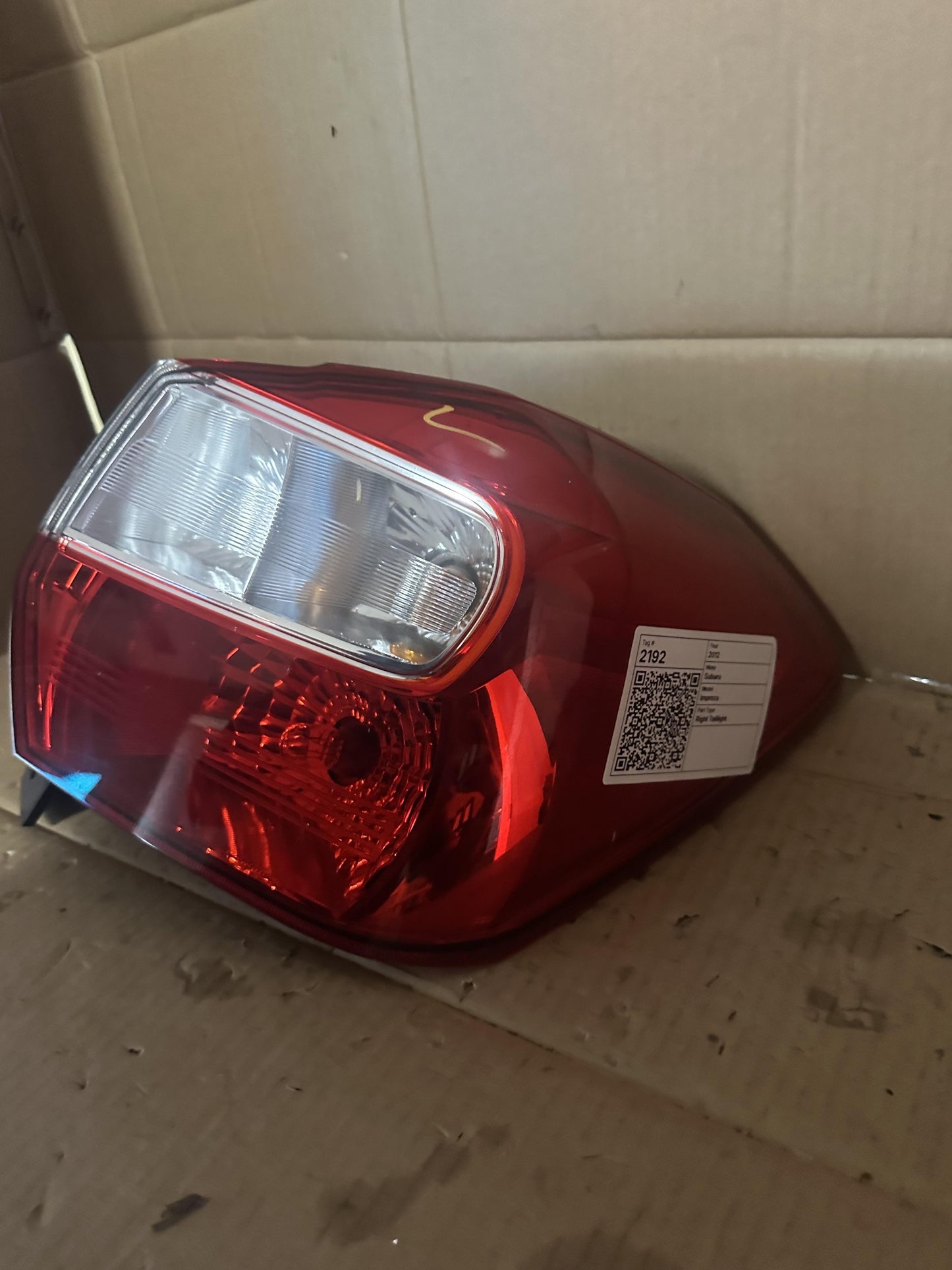 2012 Right Taillight