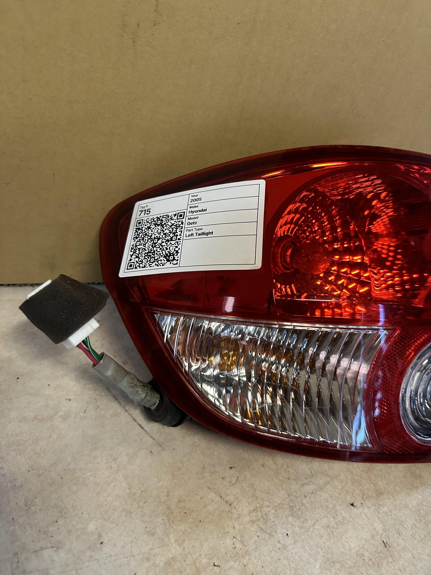 2005 Getz Left Taillight