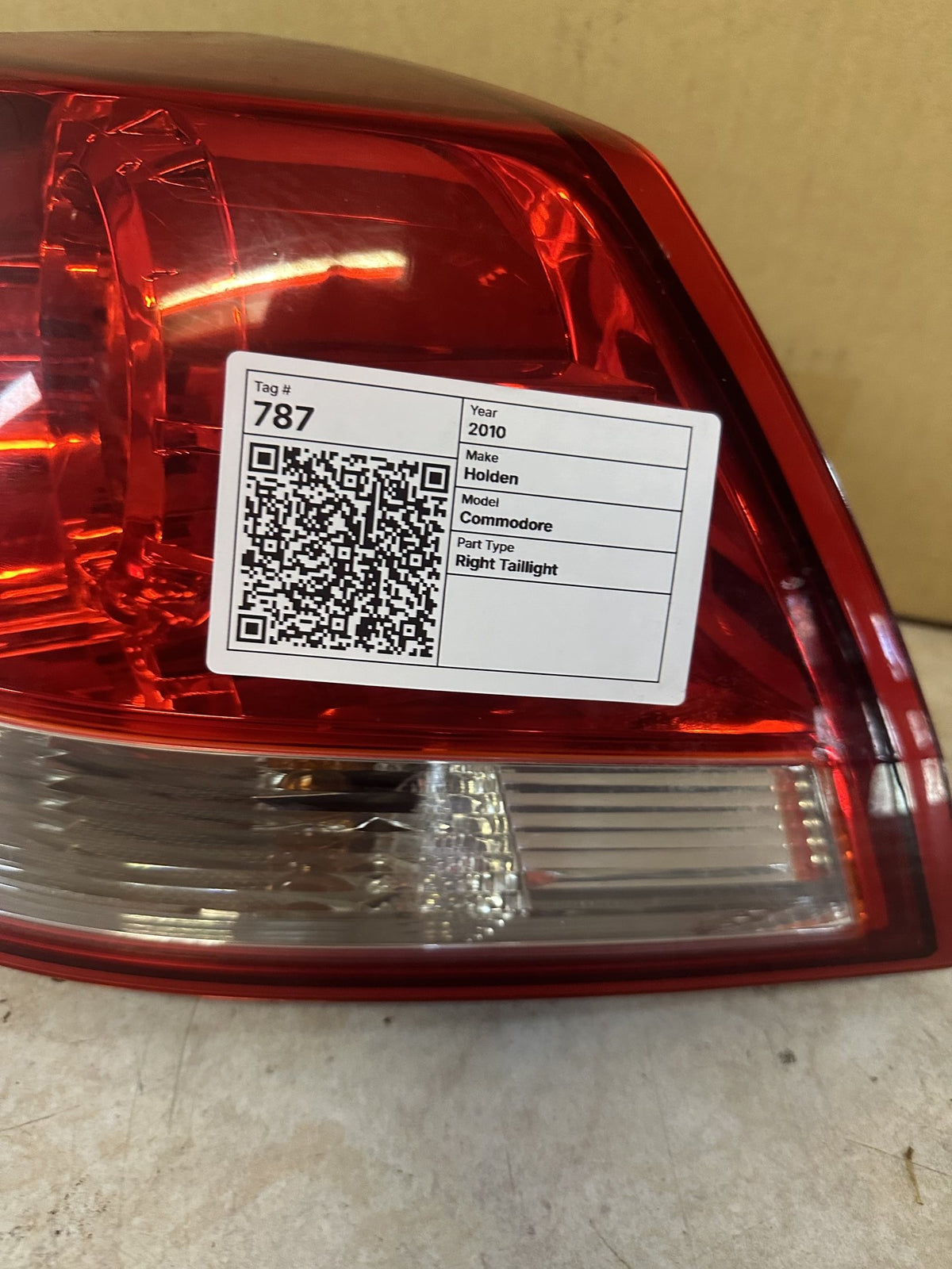 2010 Holden Commodore SV6 - Right Taillight