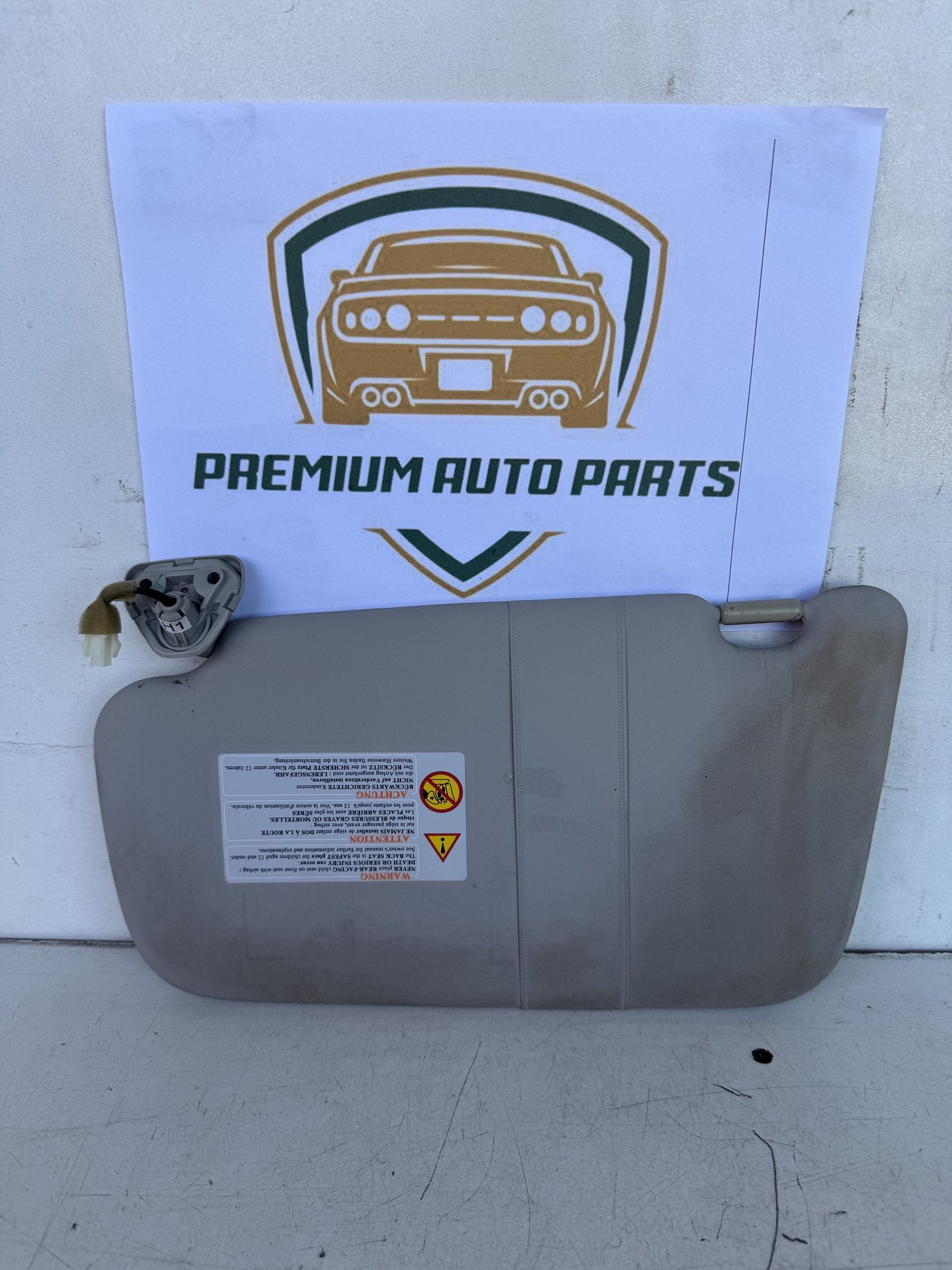 2013 Nissan Pulsar C12 Hatchback Right Sun Visor