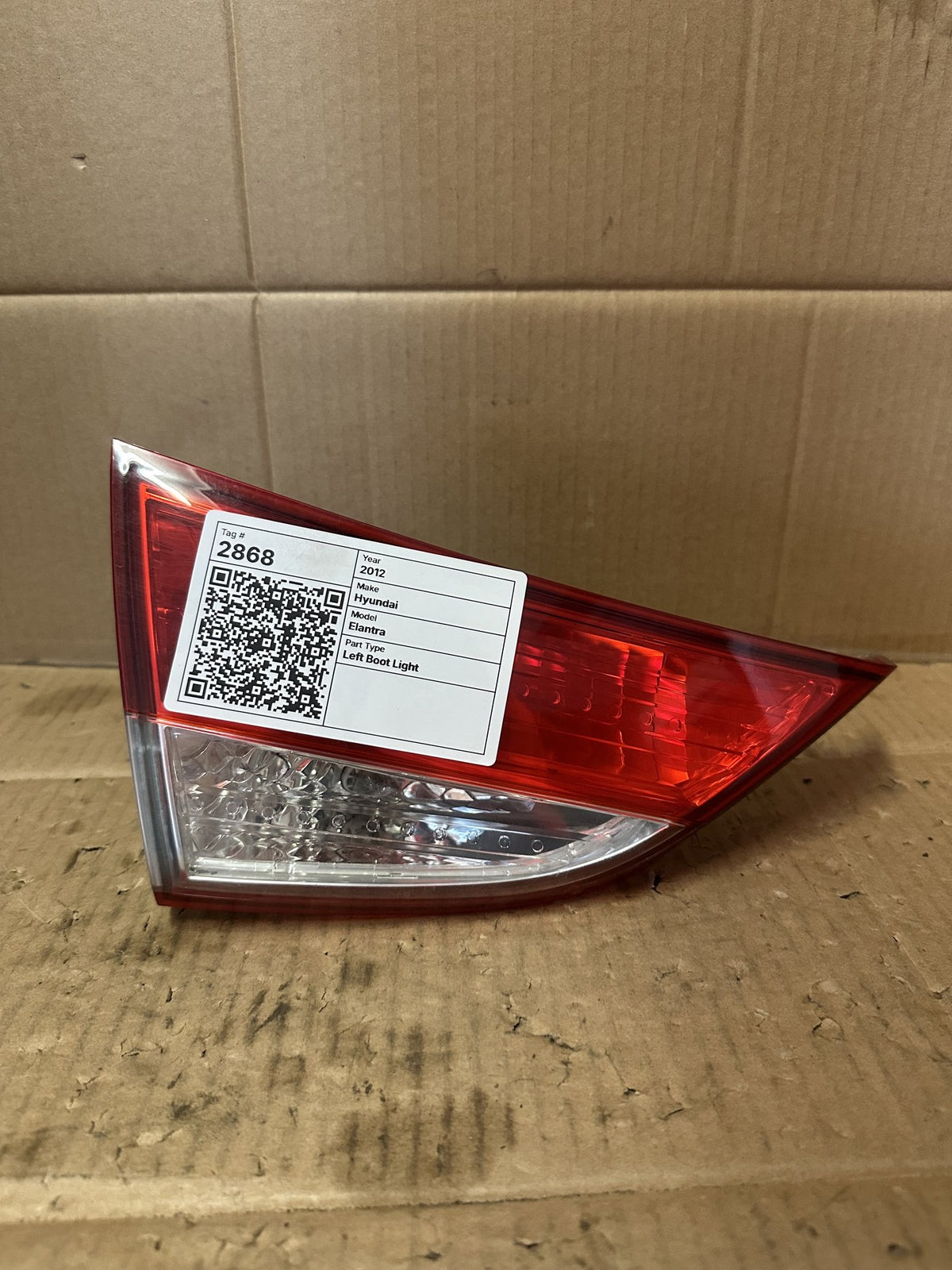 2012 Hyundai Elantra MD Sedan Left Boot Light 92404-3X0