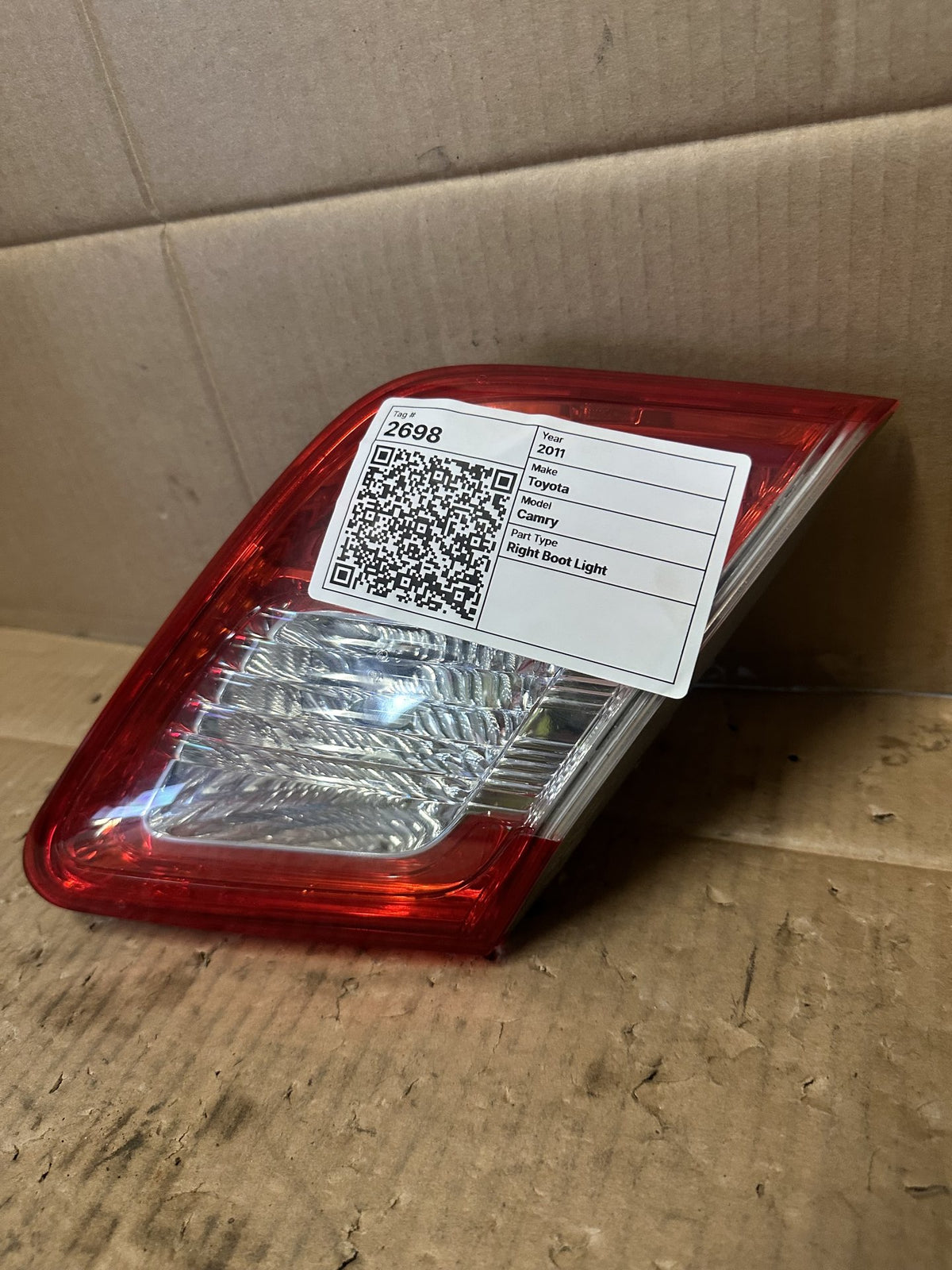 2011 Toyota Camry - Right Boot Light