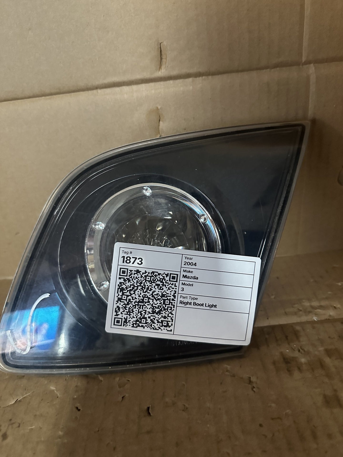 2004 Mazda 3 Sport - Right Boot Light