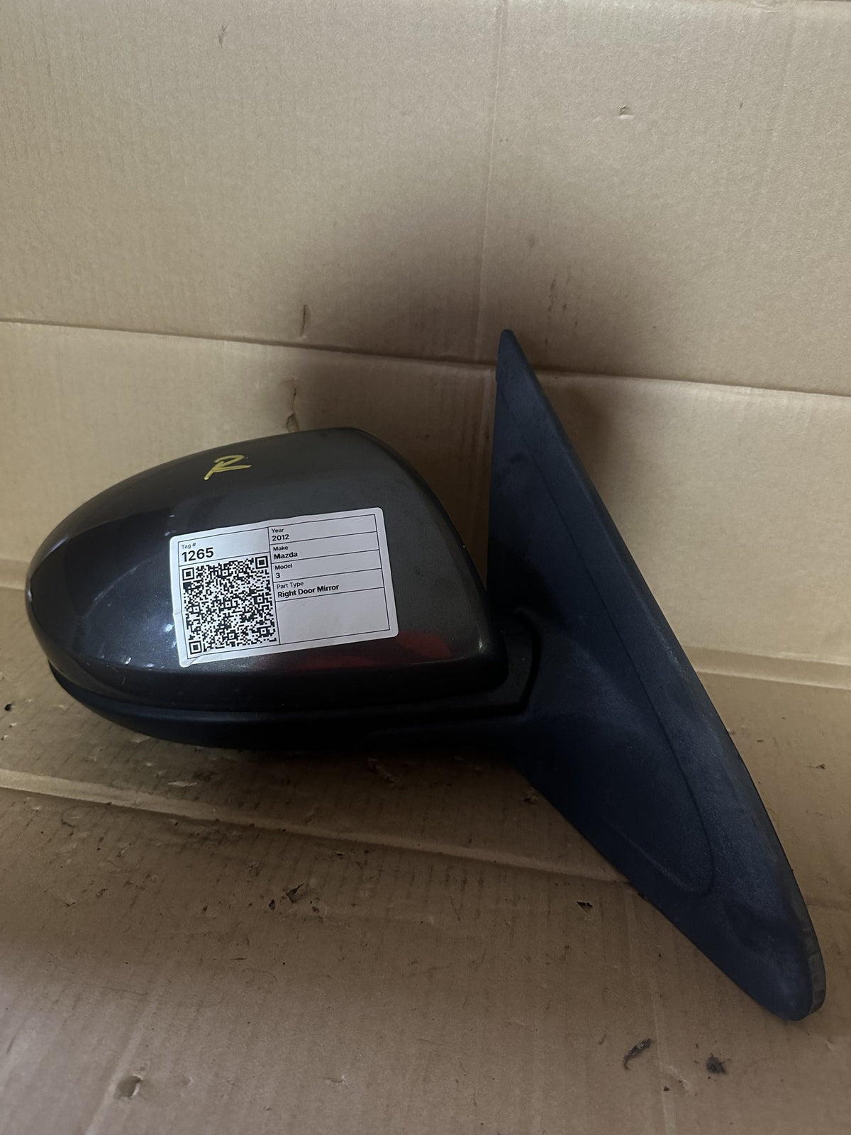 2012 Mazda 3 Sport 3 Hatchback Right Door Mirror