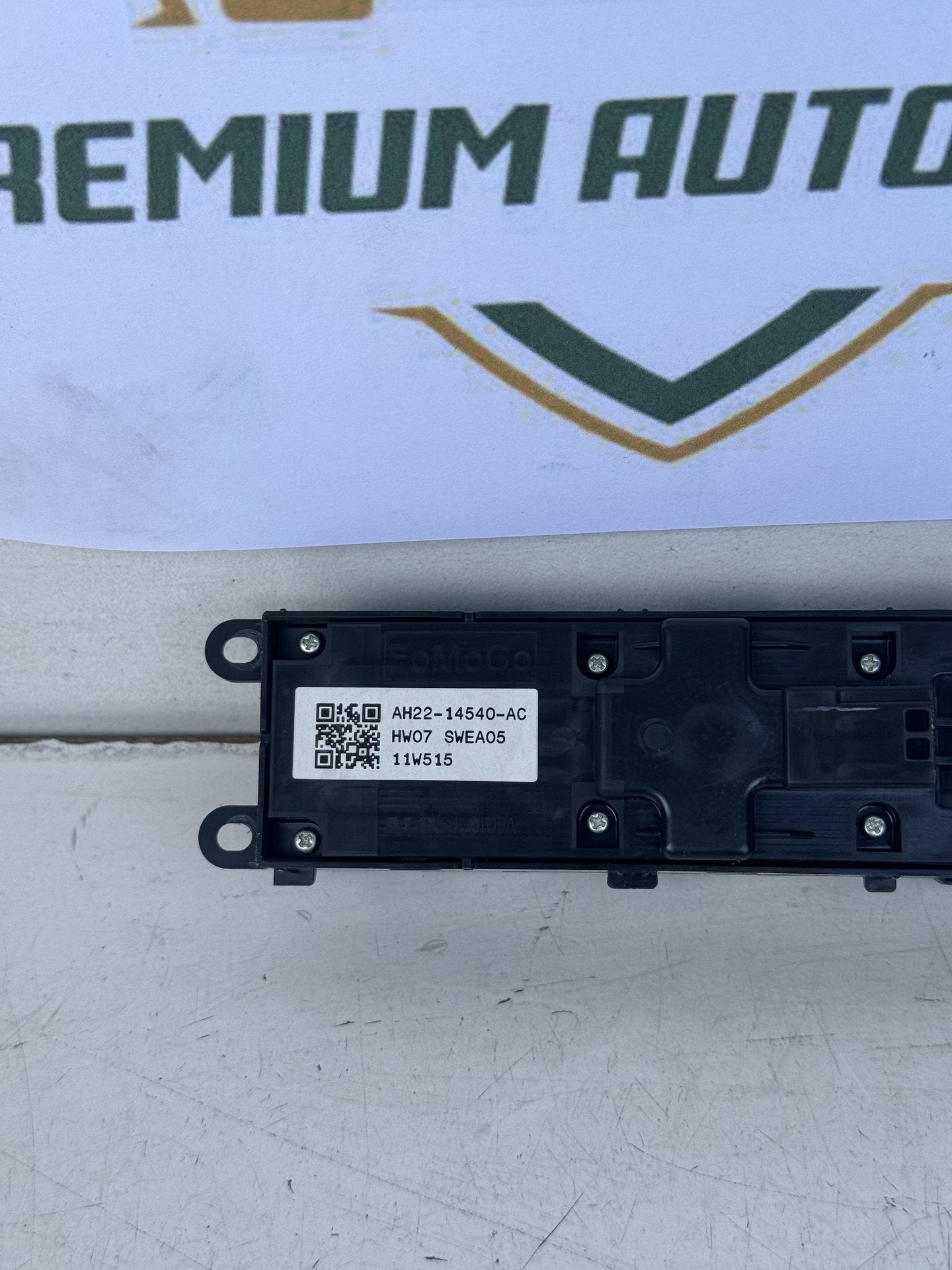 2012 Master Power Window Switch