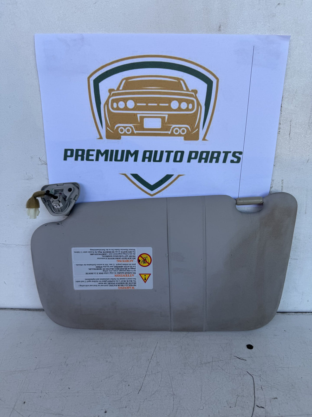 2013 Nissan Pulsar C12 Hatchback Right Sun Visor