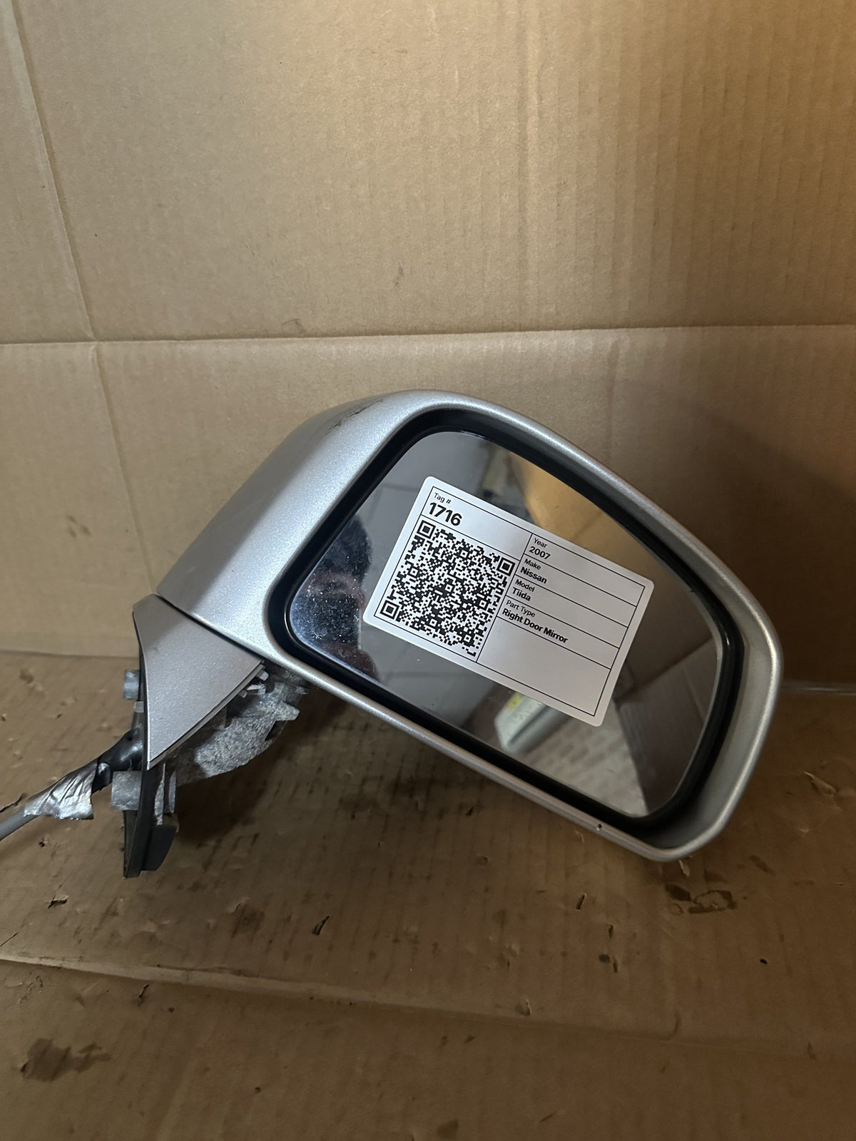 2007 Nissan Tiida C11 Hatchback Right Door Mirror