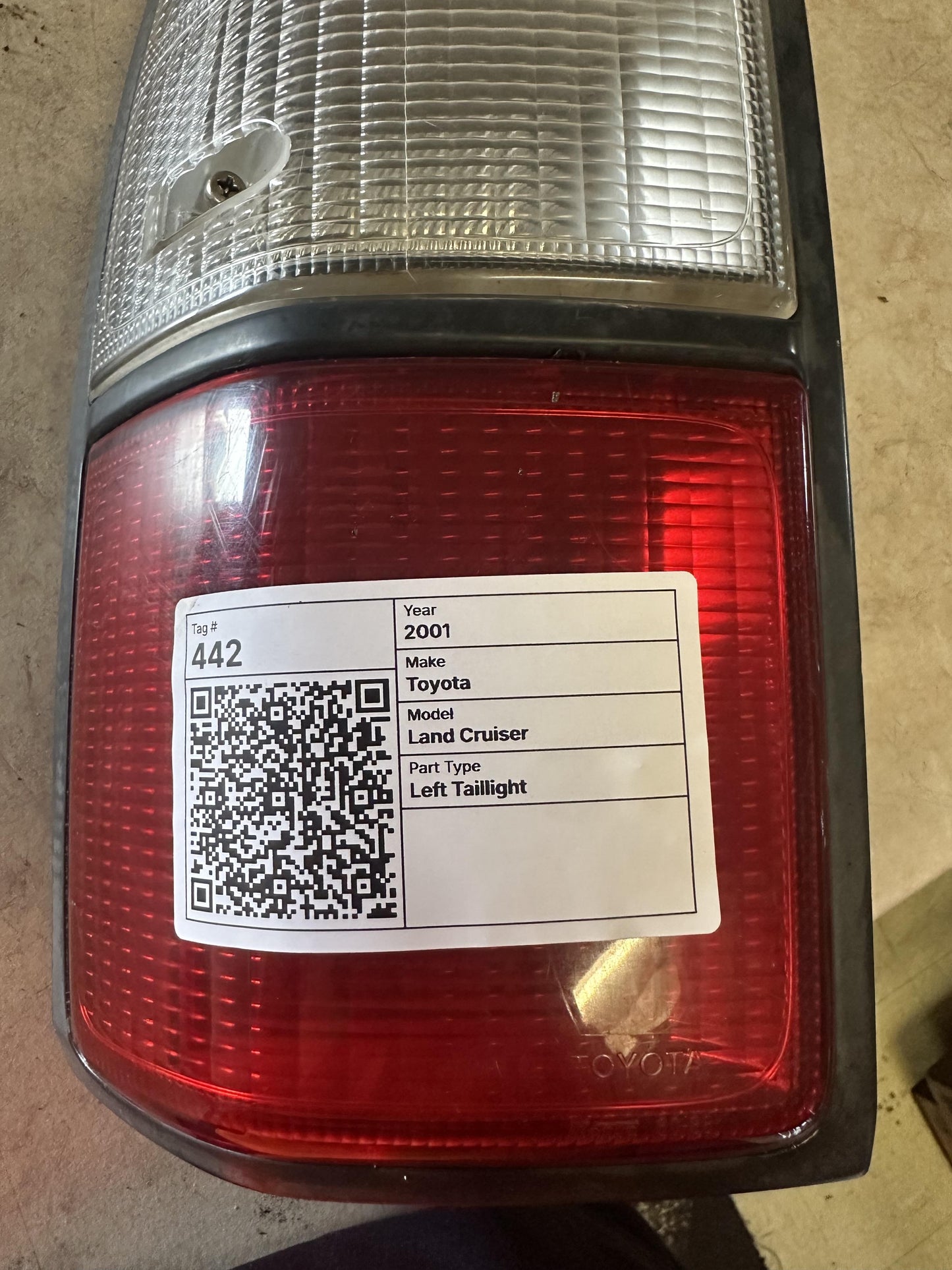 2001   Left Taillight