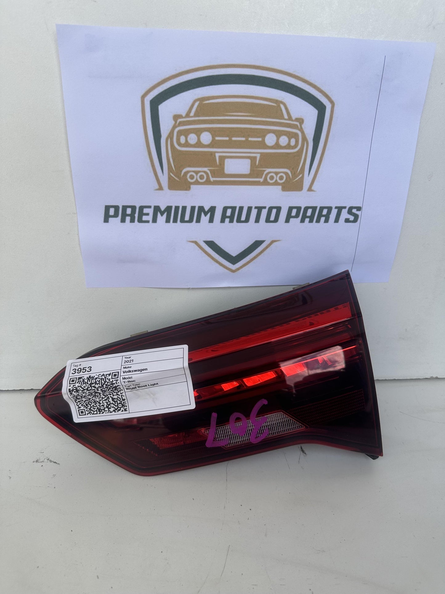 2021  MK1 - A1 Right Boot Light