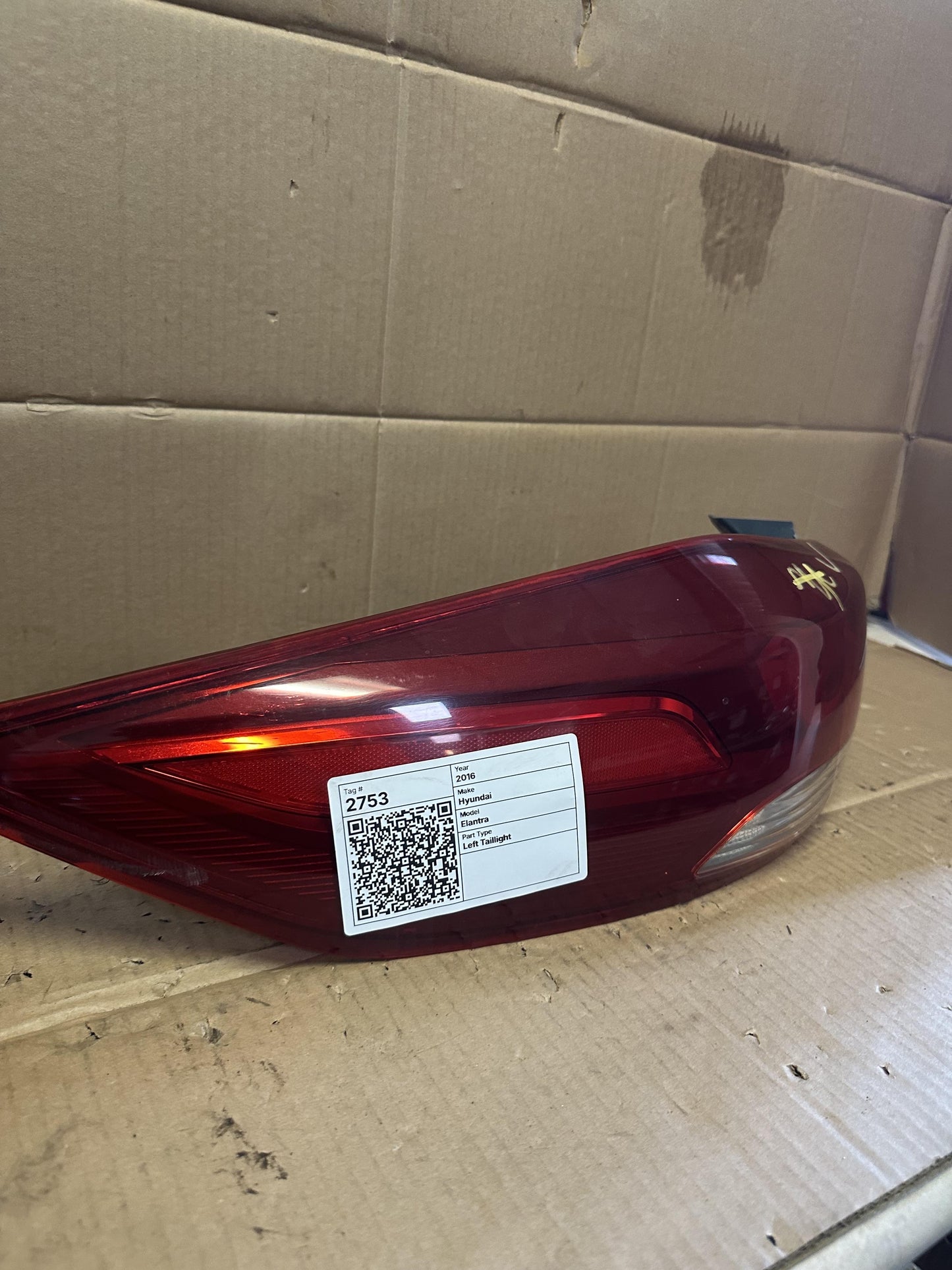 2016   Left Taillight