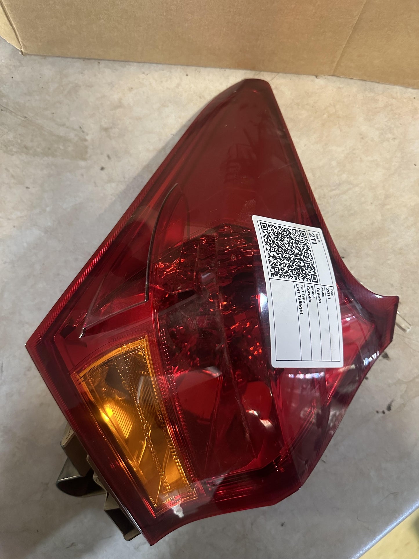 2013   Left Taillight