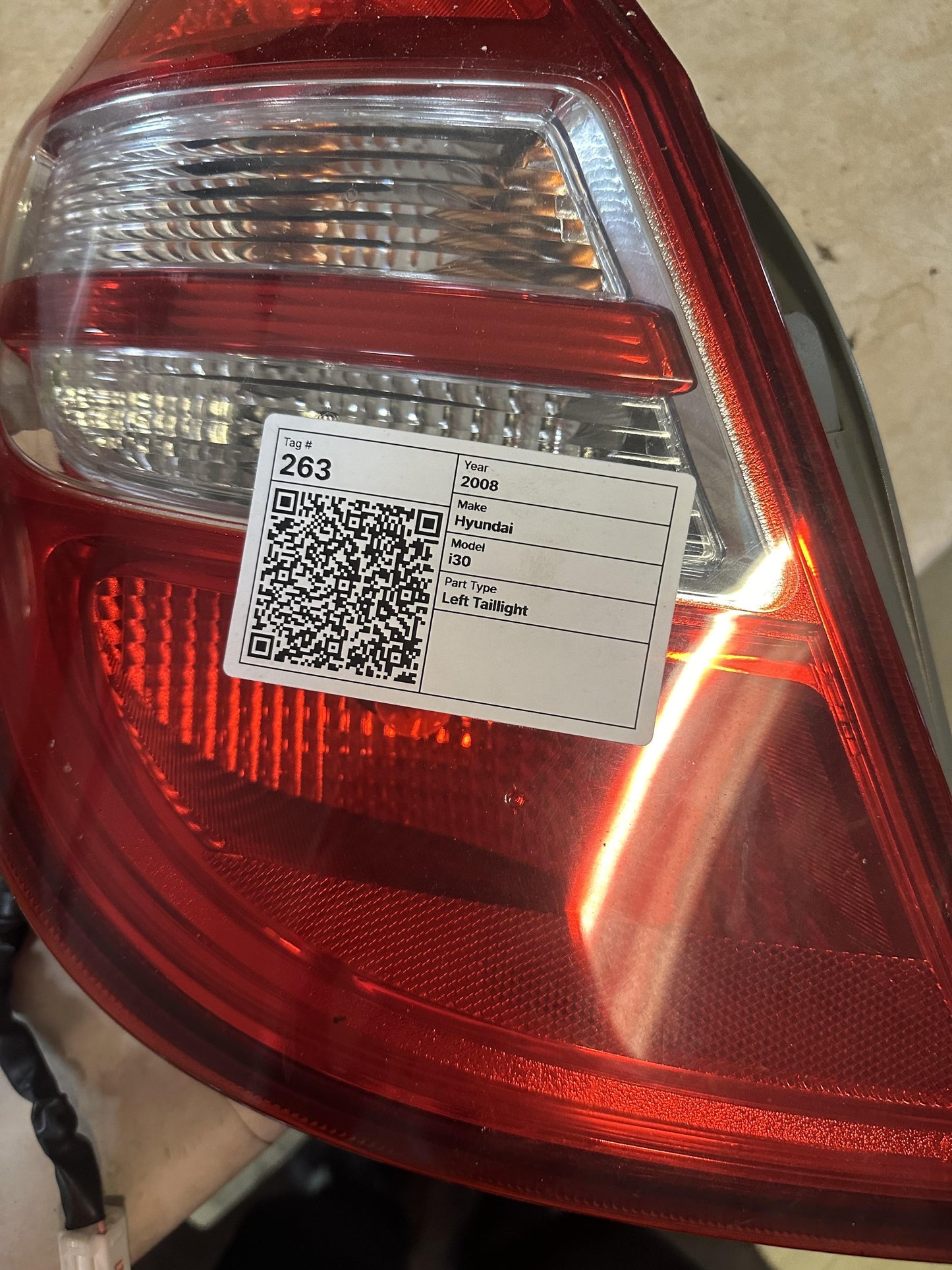 2008  i30 Left Taillight