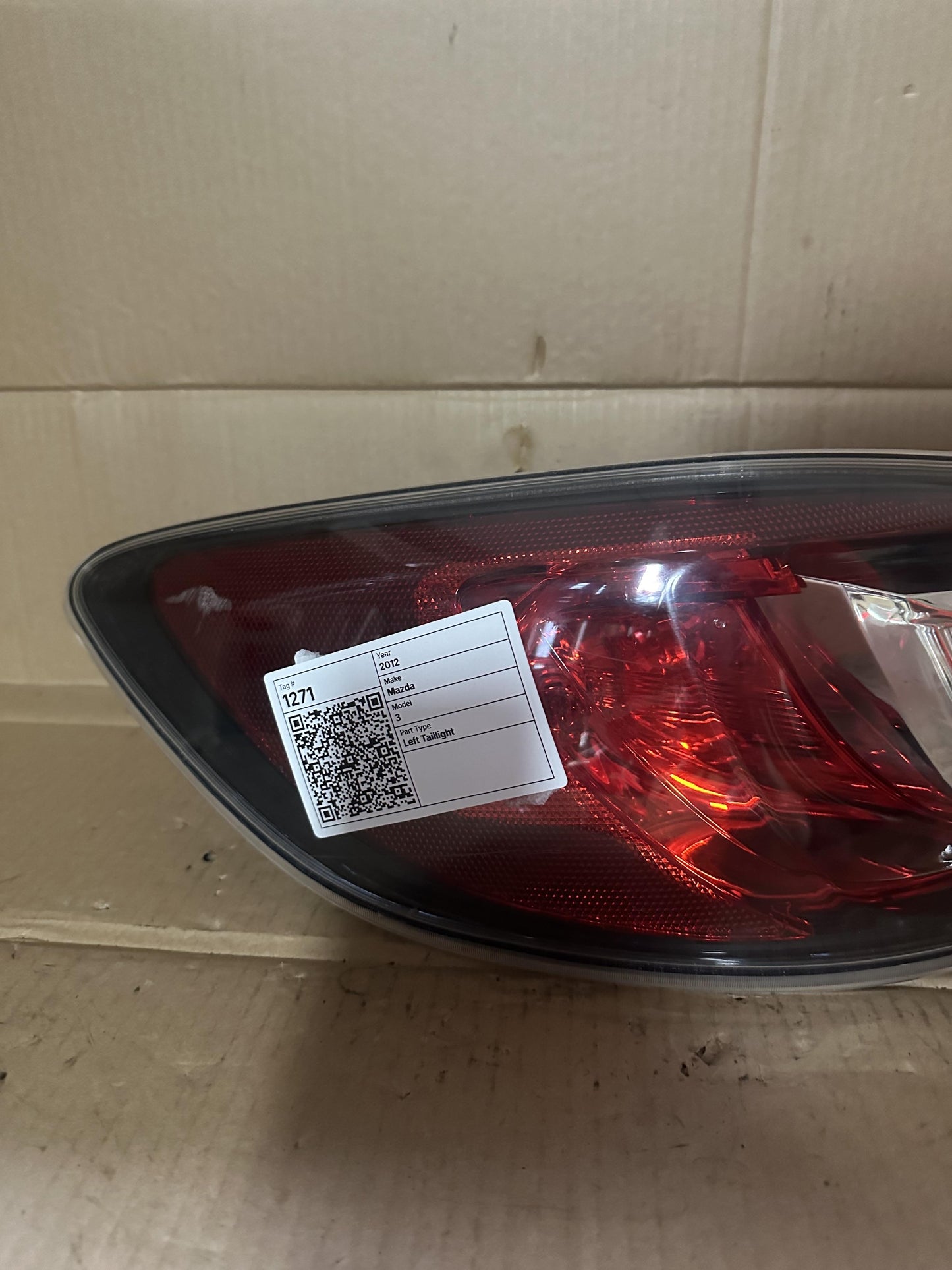 2012  3 Left Taillight