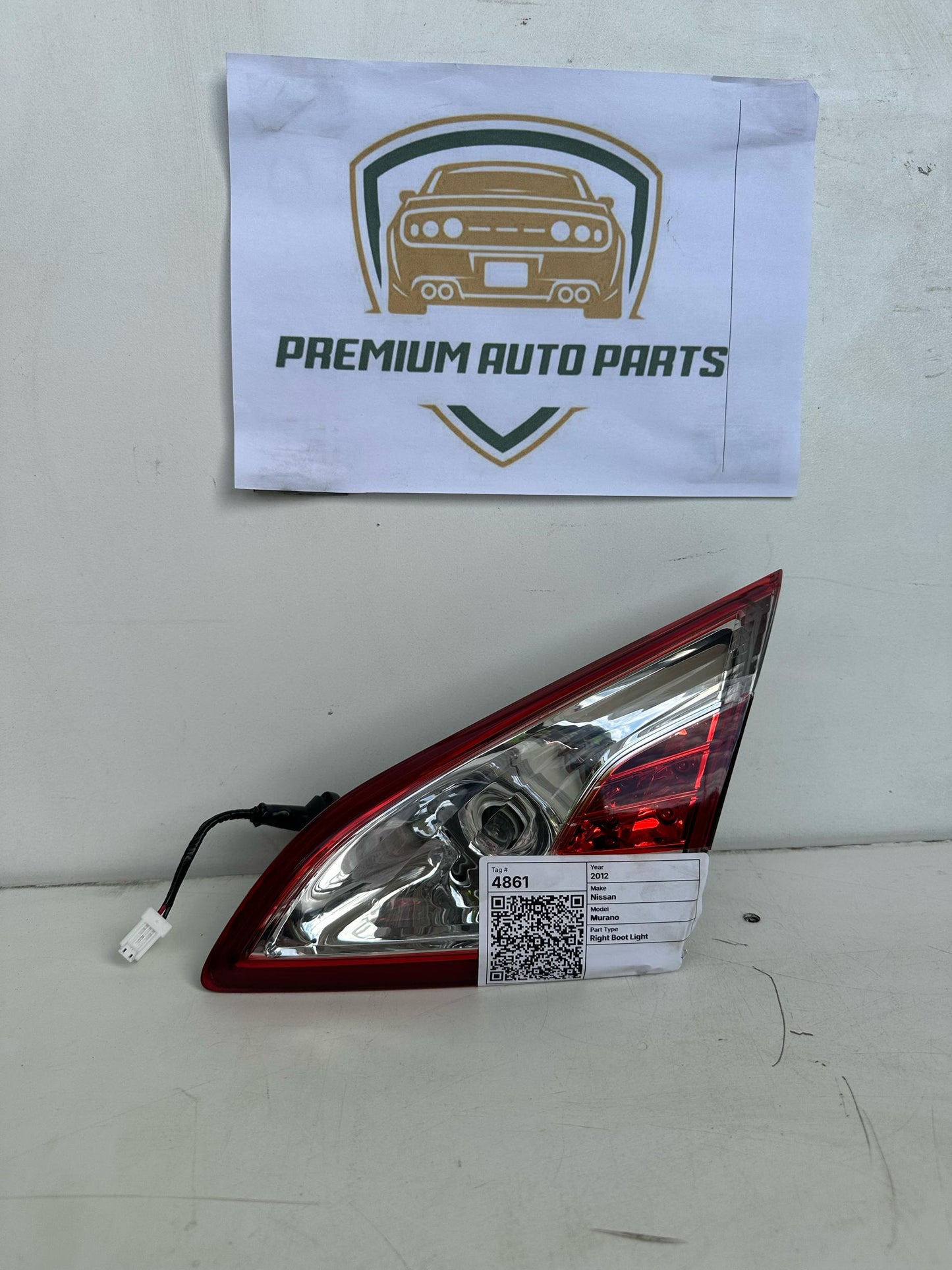 2012 Nissan MuranoII Z51 Right Boot Light