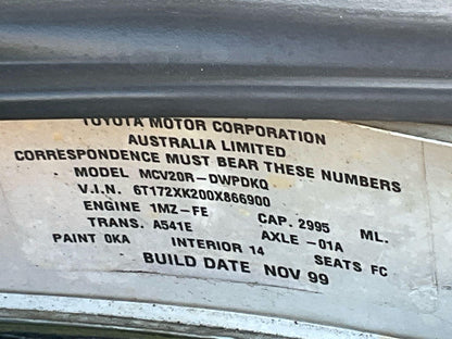 1999 Toyota Camry  Sedan 
Toyota
Camry