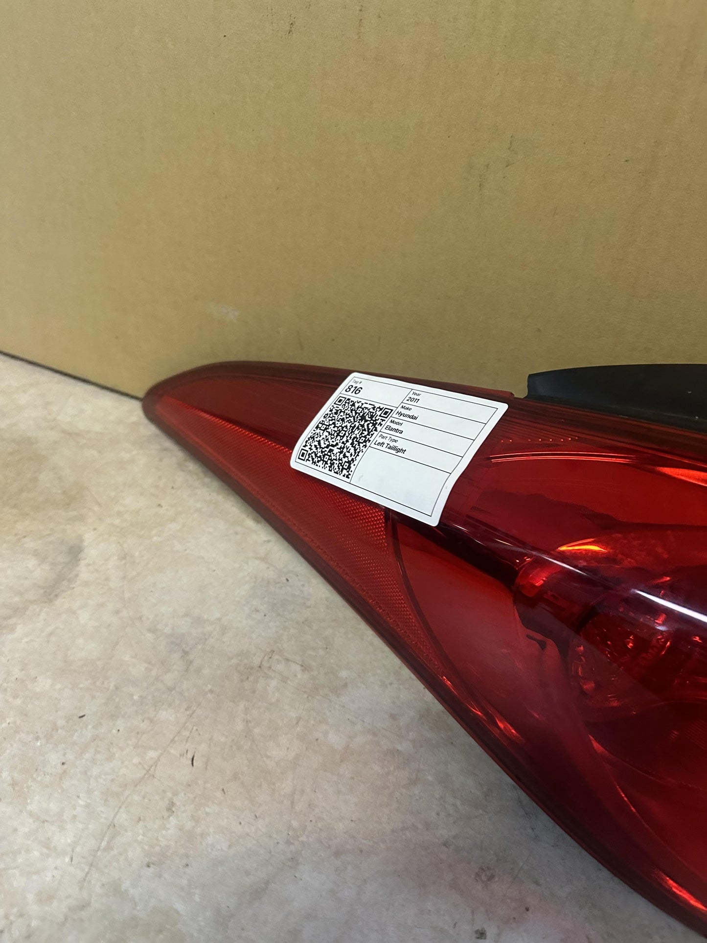 2011  MD Left Taillight