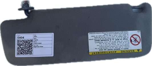 2007 Toyota Land Cruiser Right Sun Visor