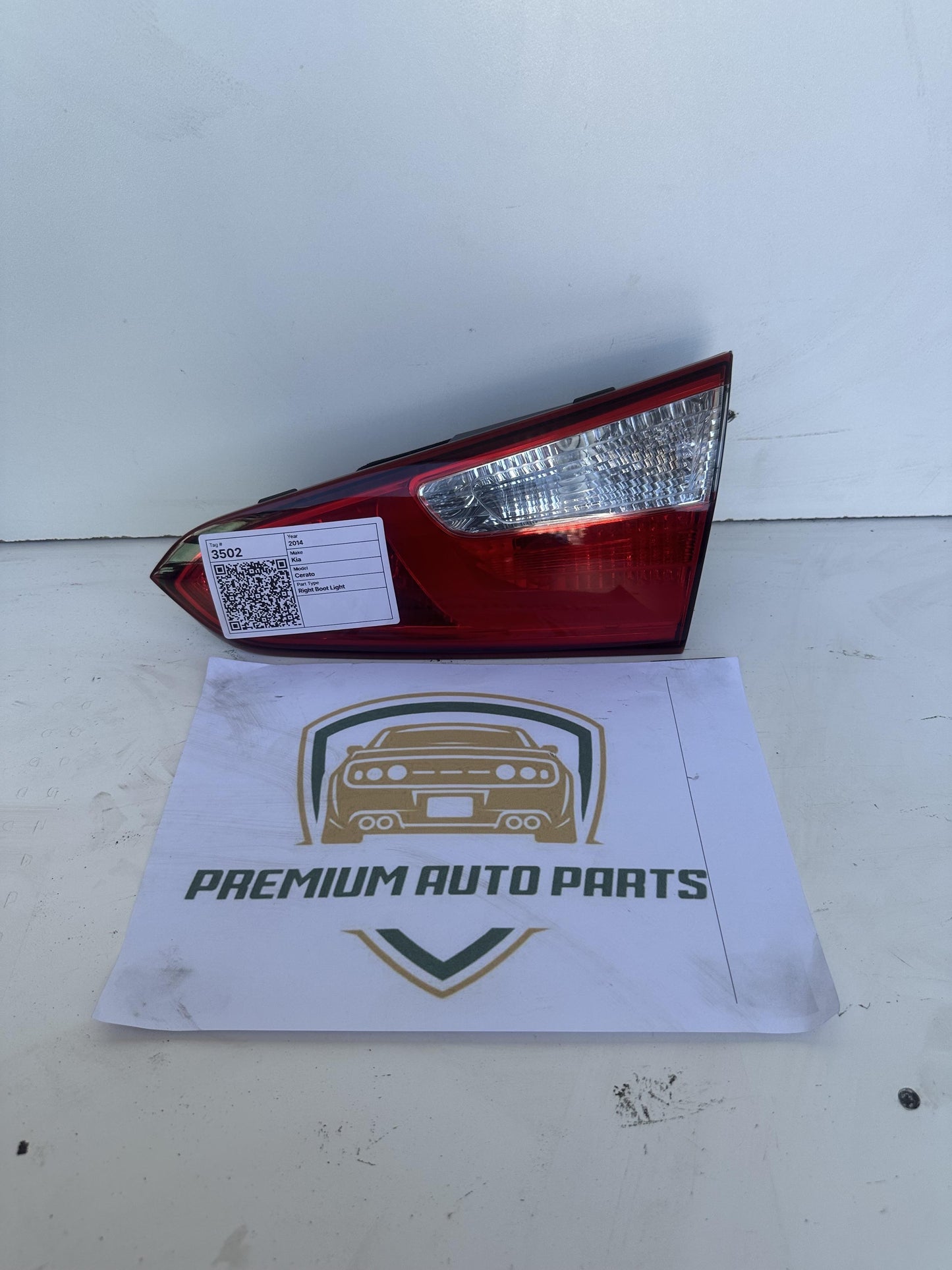 2014   Right Boot Light