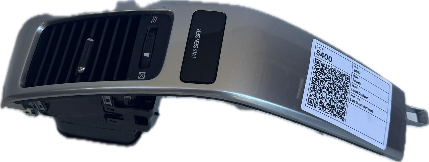 2007 Toyota Land Cruiser Left Dash Air Vent