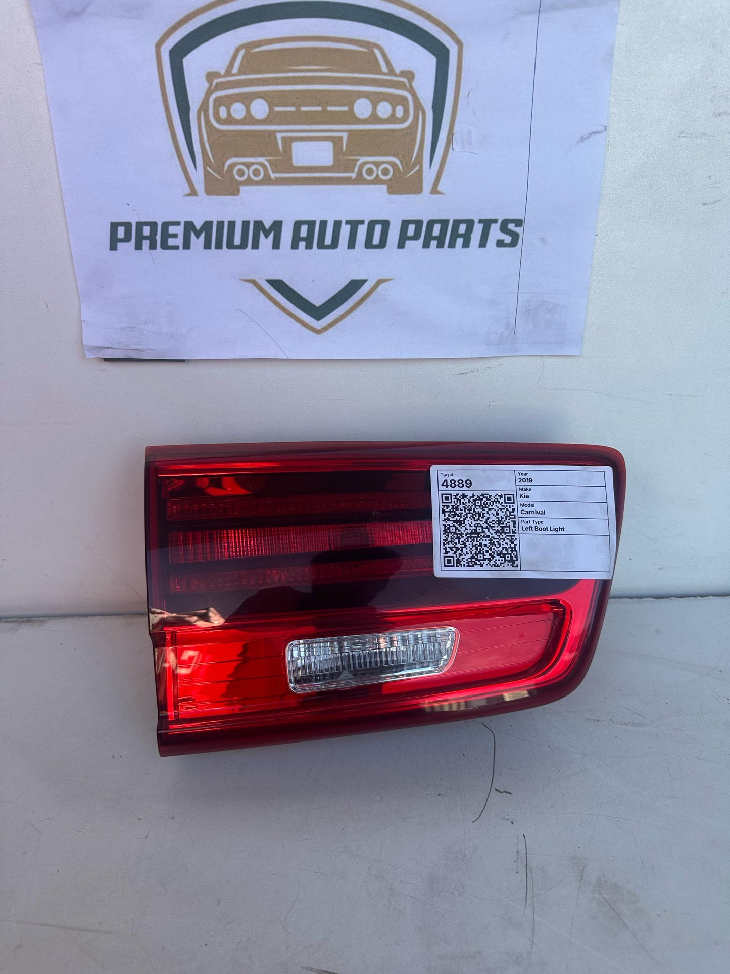 2019 Kia Carnival YP Left Boot Light