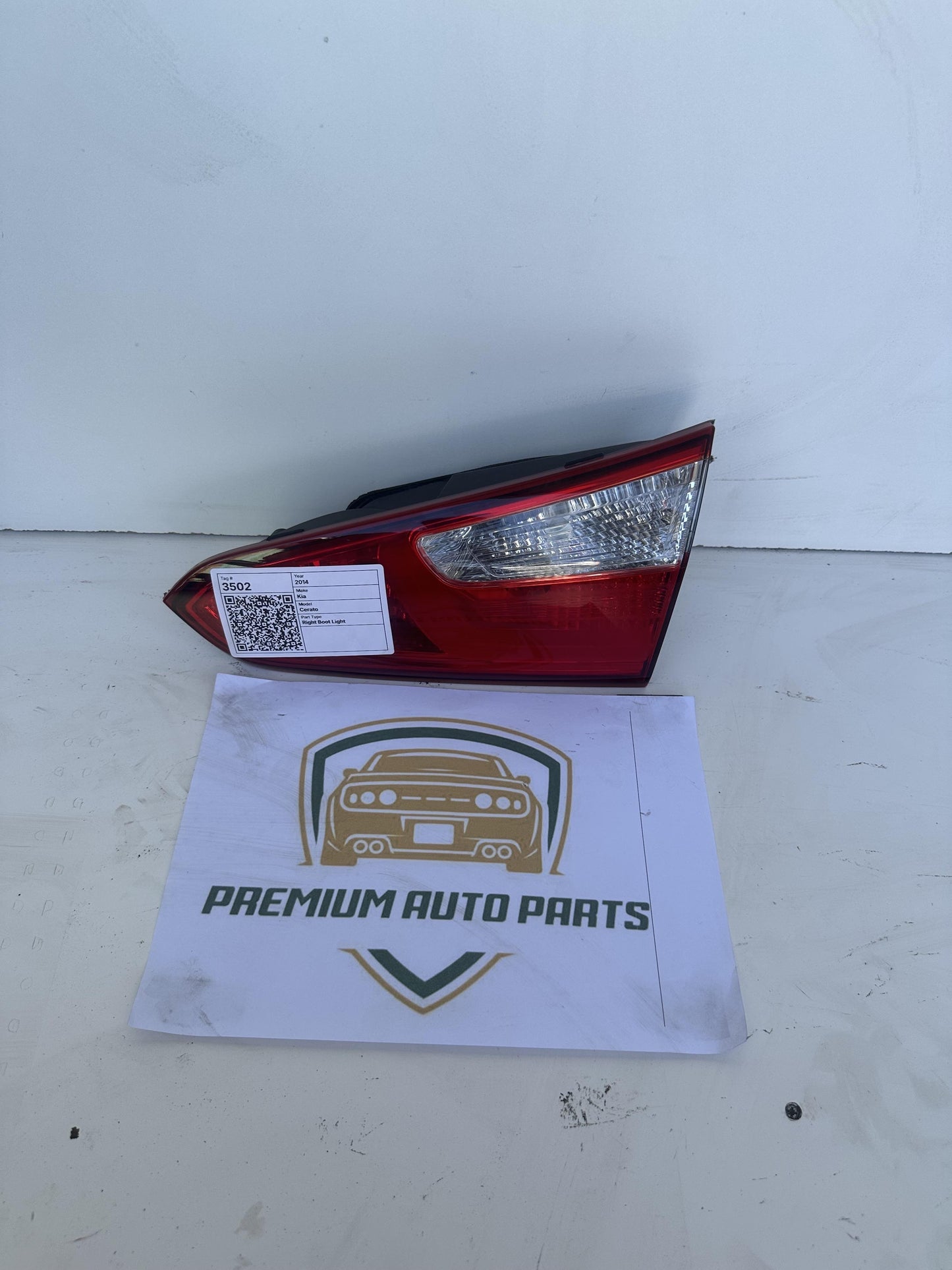 2014   Right Boot Light