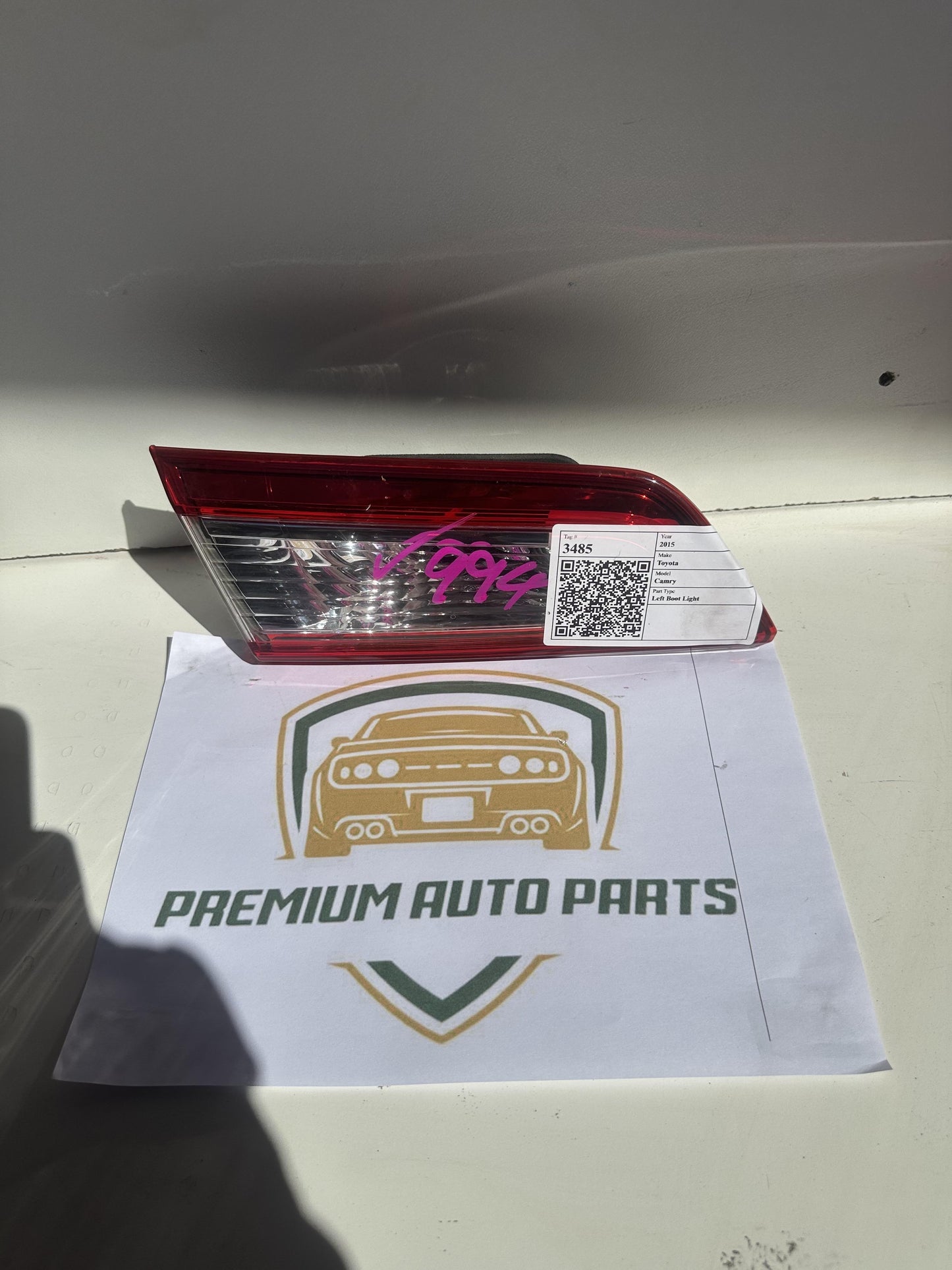 2015  XV50 Left Boot Light