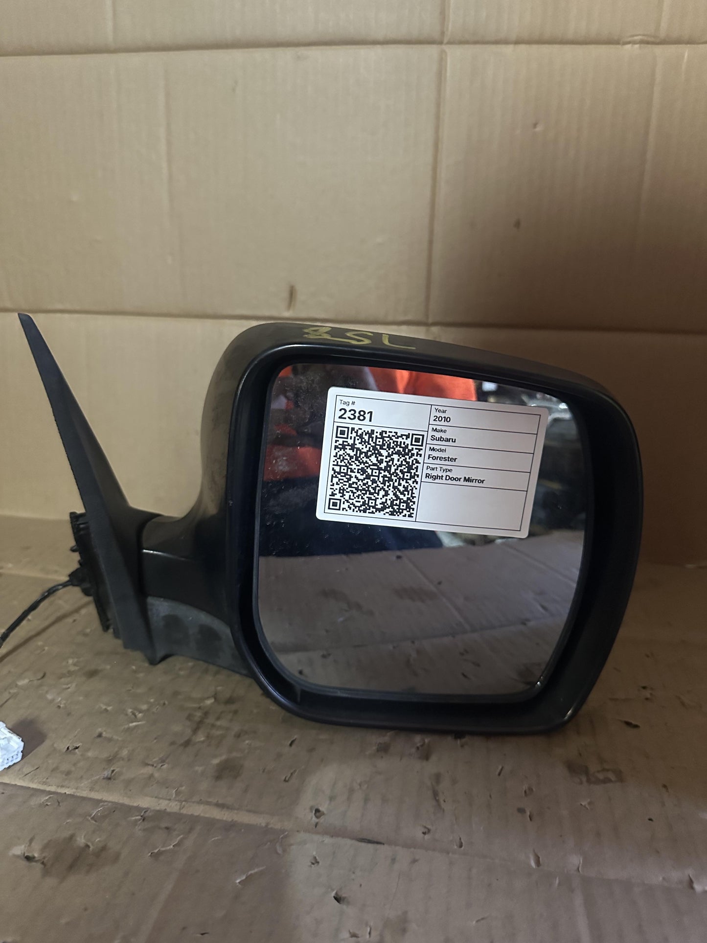 2010  S3 Right Door Mirror