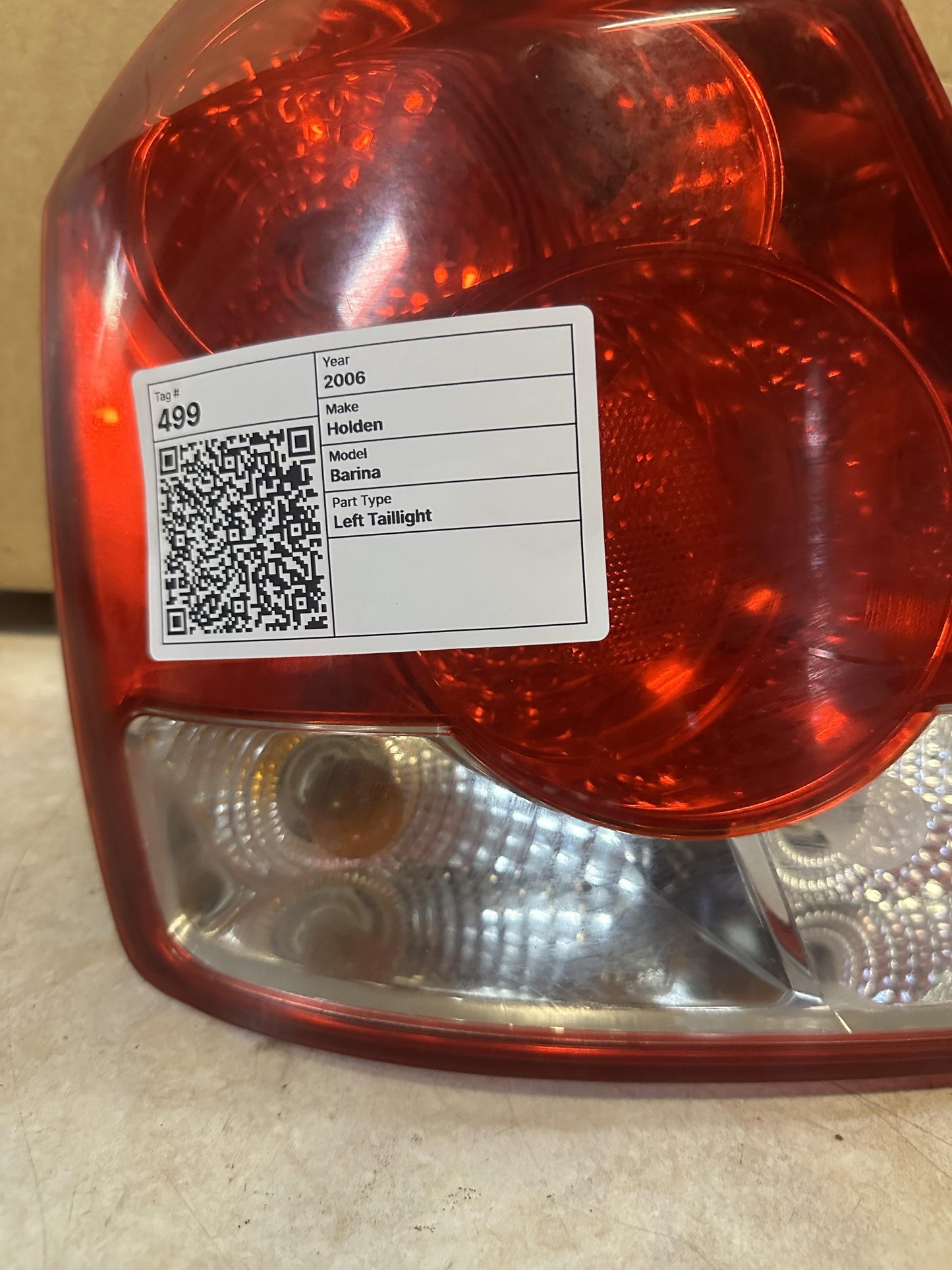 2006  Barina Left Taillight