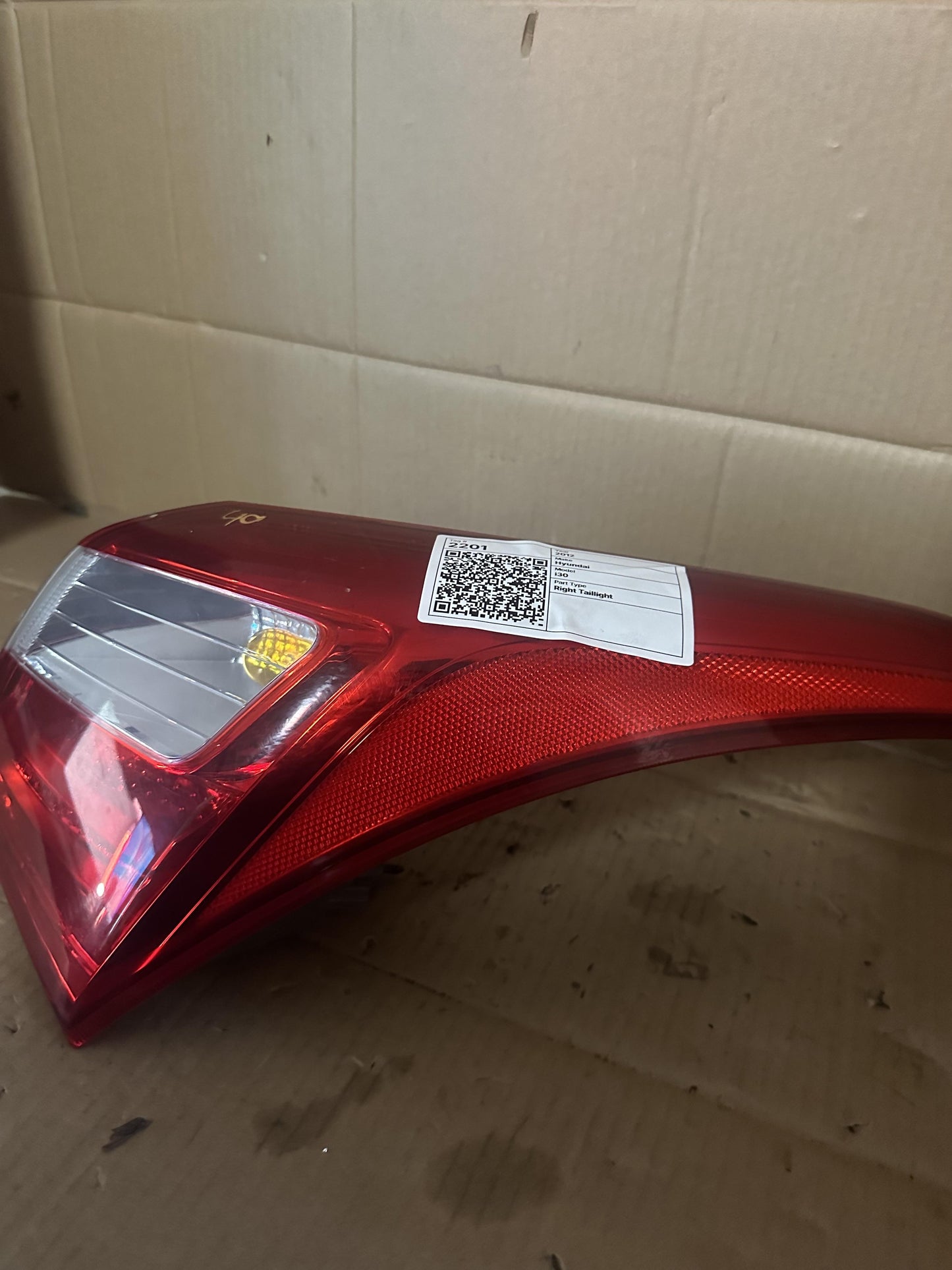 2012   Right Taillight