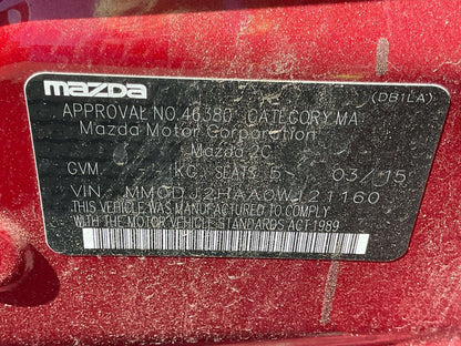 2015 Mazda Mazda2 DJ2HAA DJ2HAAHatchback 
Mazda
Mazda2