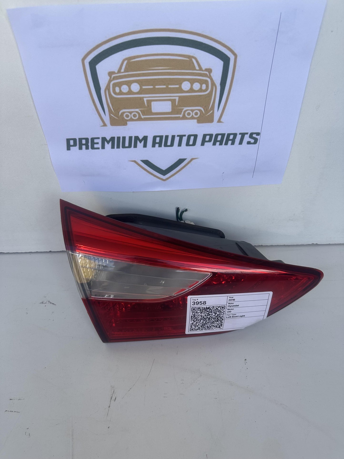 2016   Left Boot Light