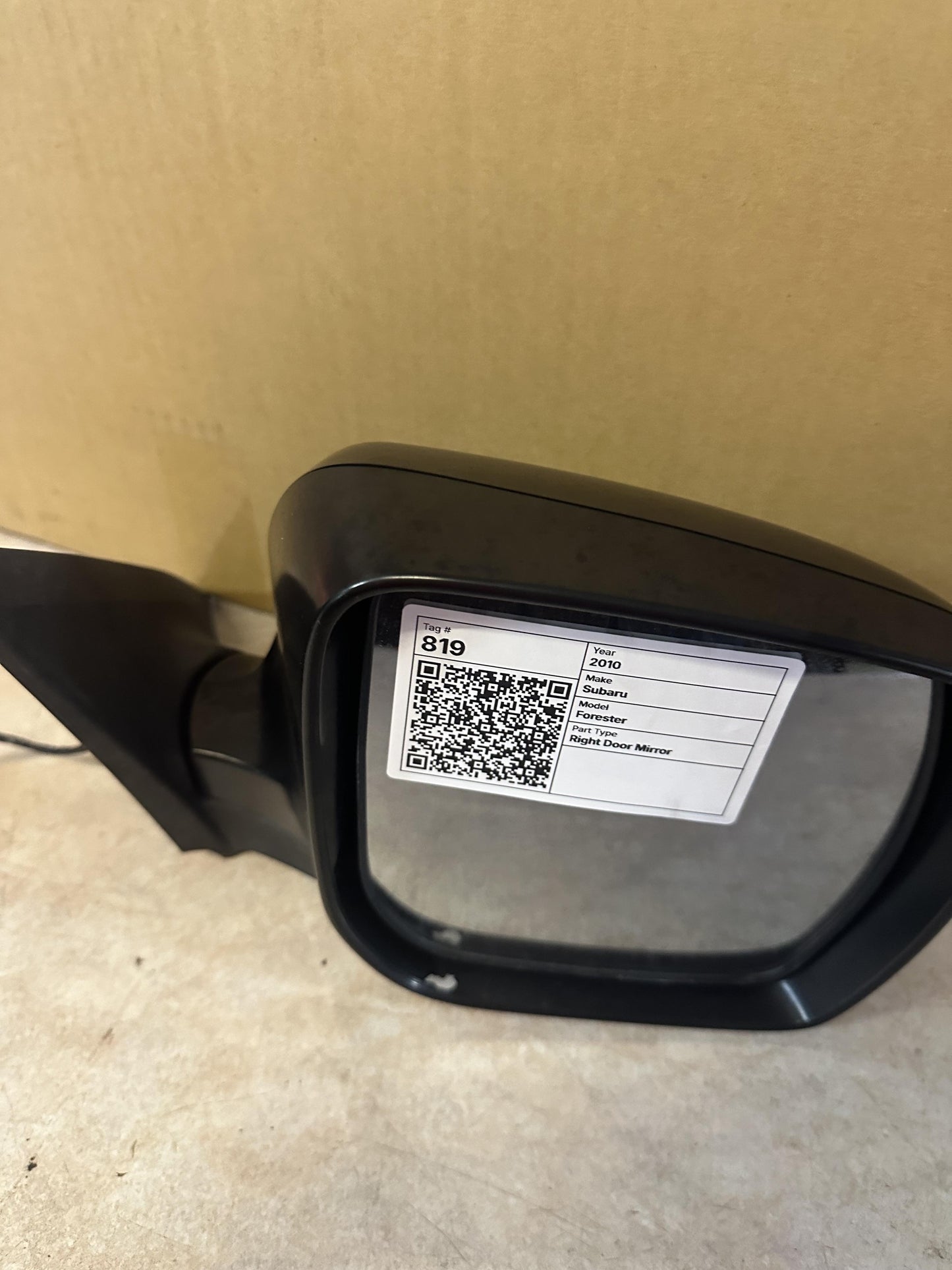 2010  Forester Right Door Mirror