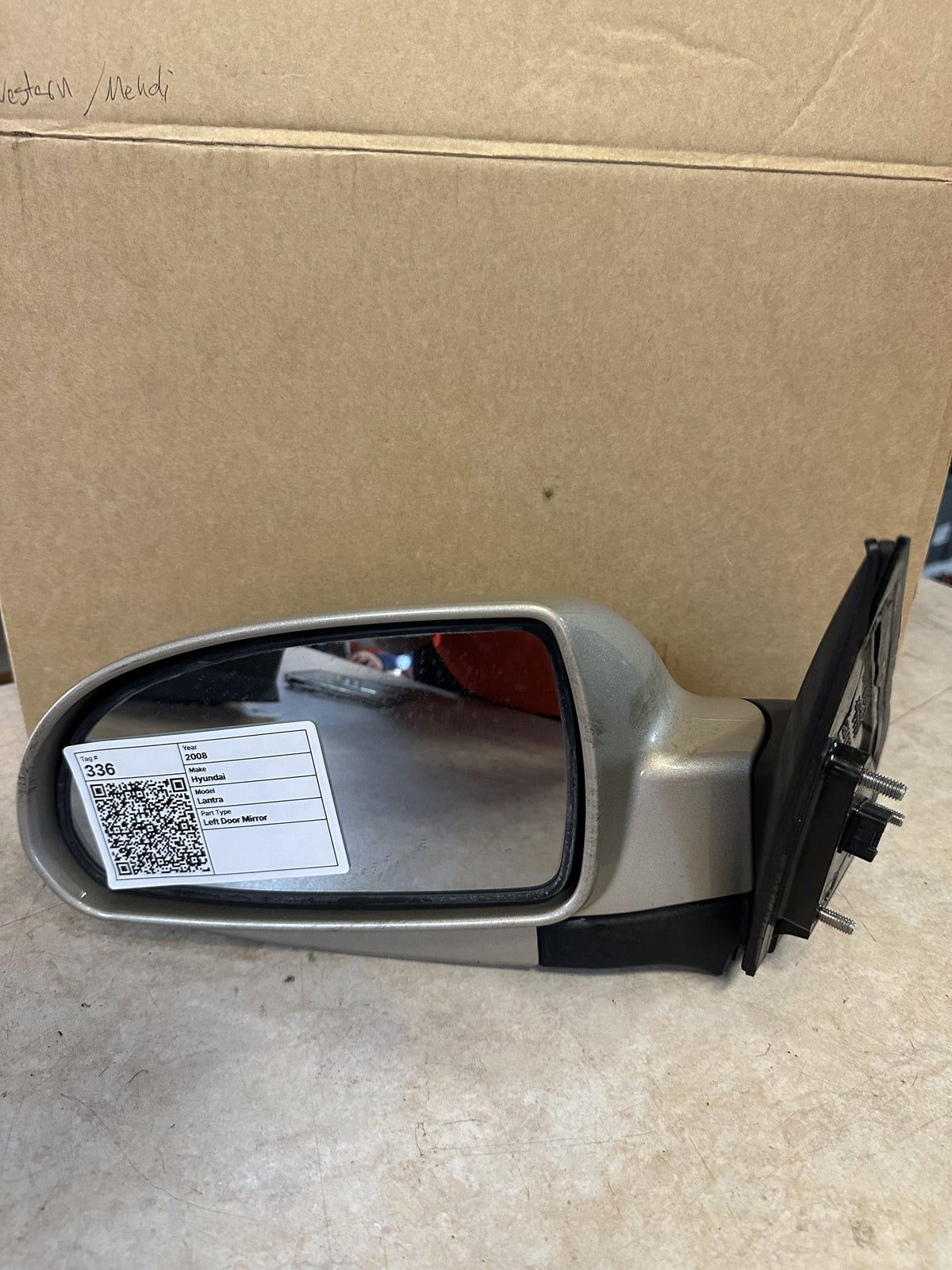 2008 Hyundai Elantra Sedan Left Door Mirror 022697