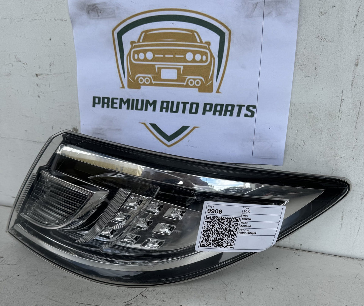2010 Mazda Xedos 6 GH1052 Hatchback Right Taillight