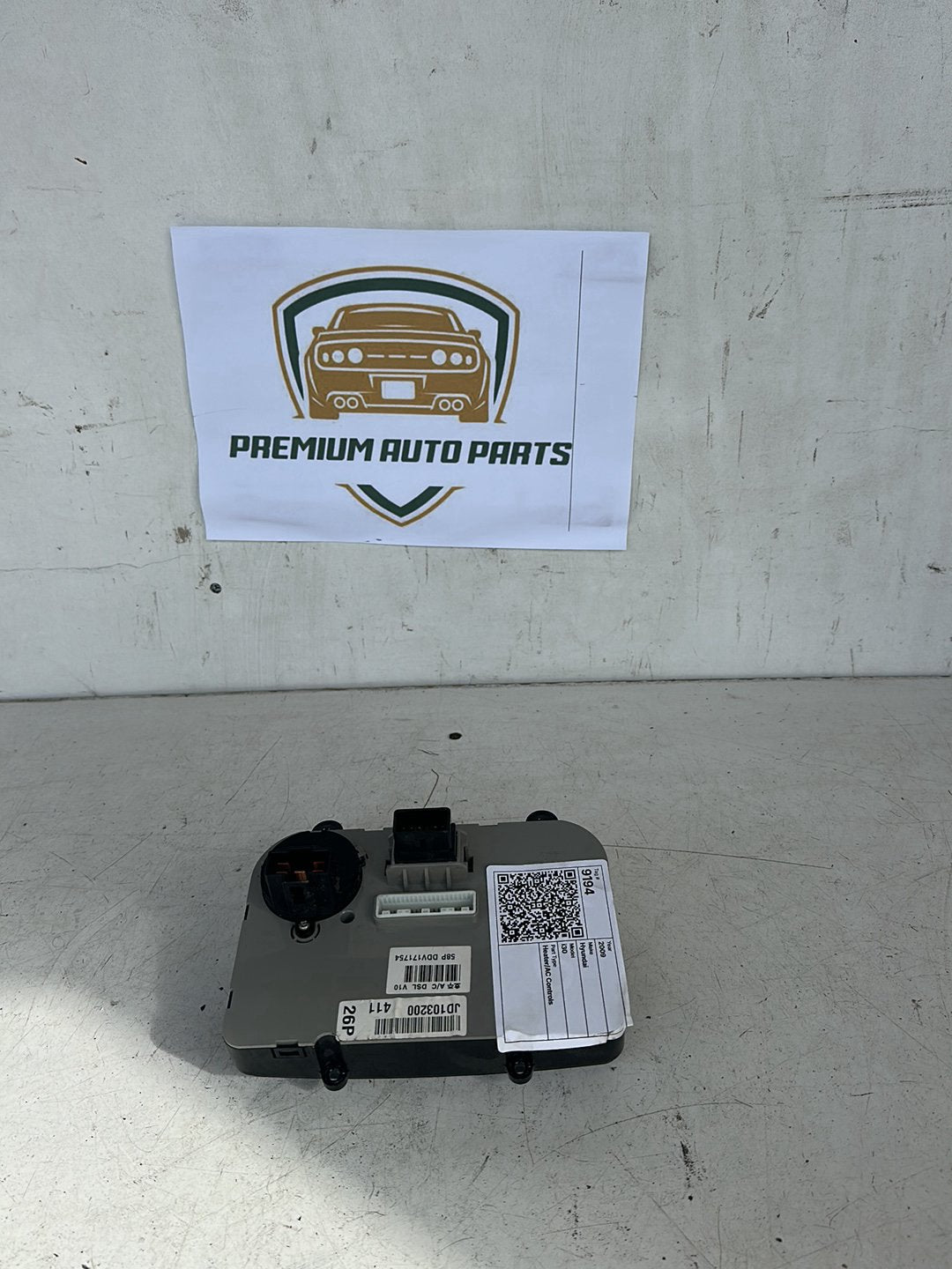 2009 Hyundai i30 FD Hatchback Heater/AC Controls