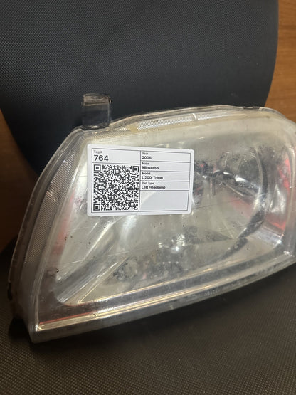 2006 Mitsubishi Triton L 200, Triton Unknown Left Headlight 02HC