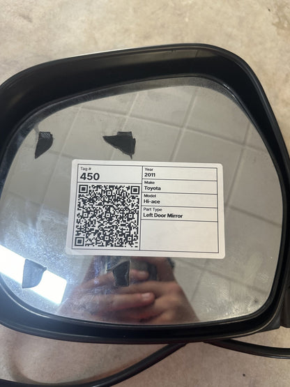 2011 Toyota Hiace Hi-ace Cargo Van Left Door Mirror 044572