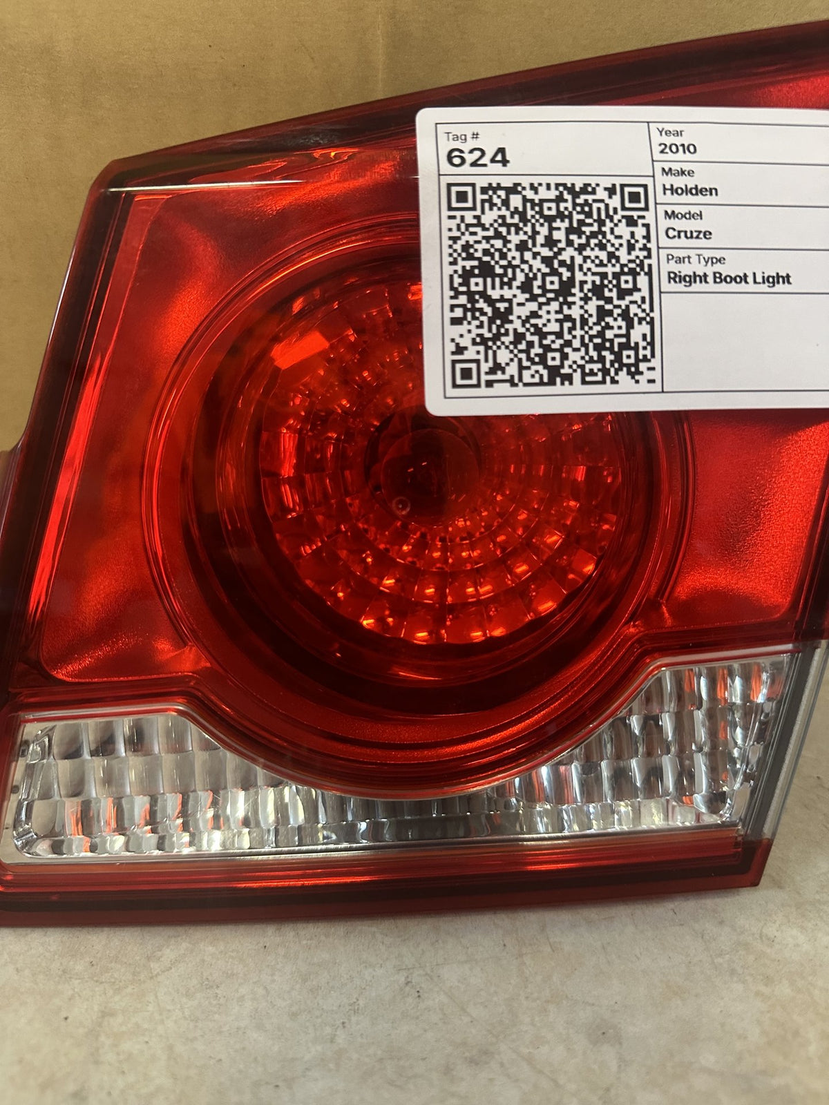 2010 Holden Cruze Cruze Right Boot Light 0775
