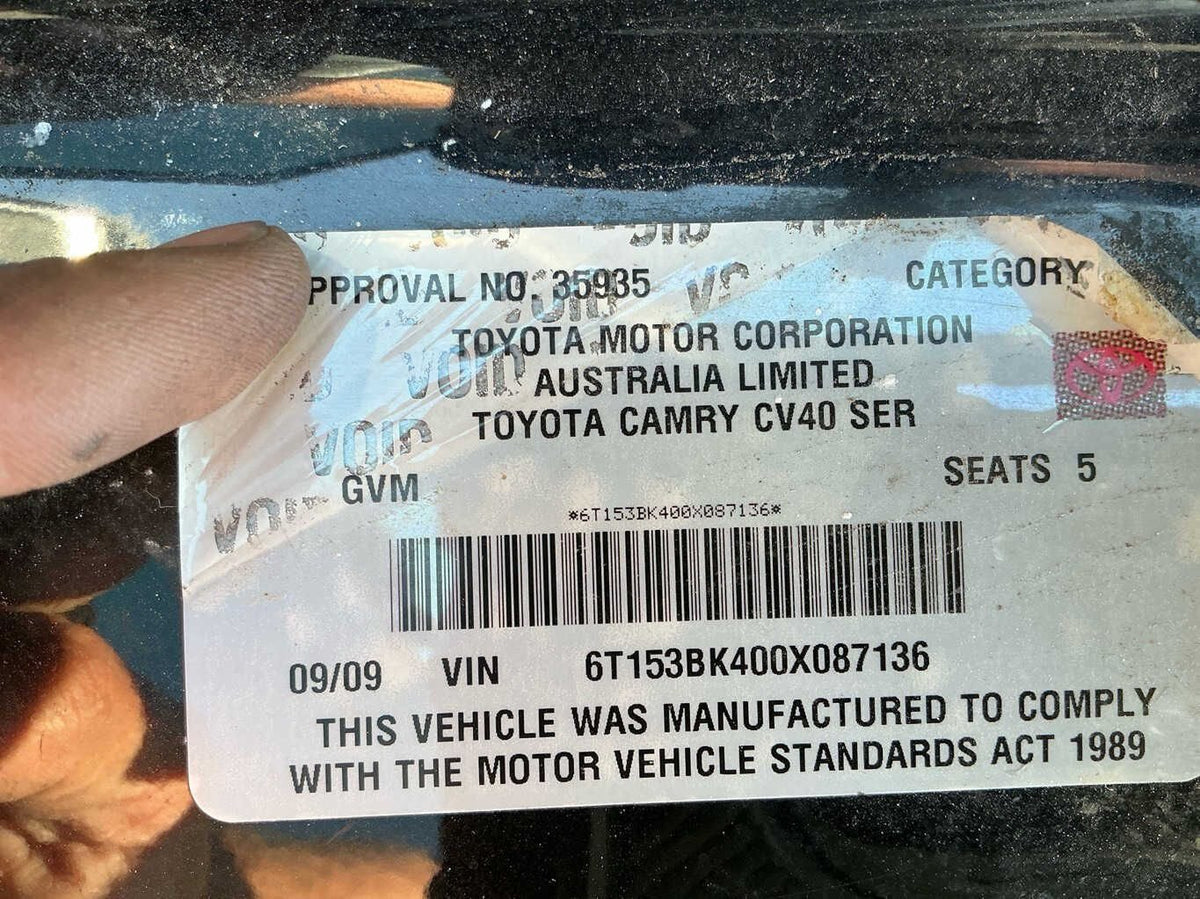 2009 Toyota Camry Altise XV40