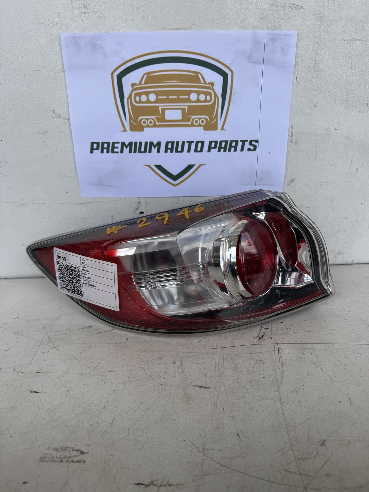 2012 Mazda Mazda3 Hatchback Left Taillight