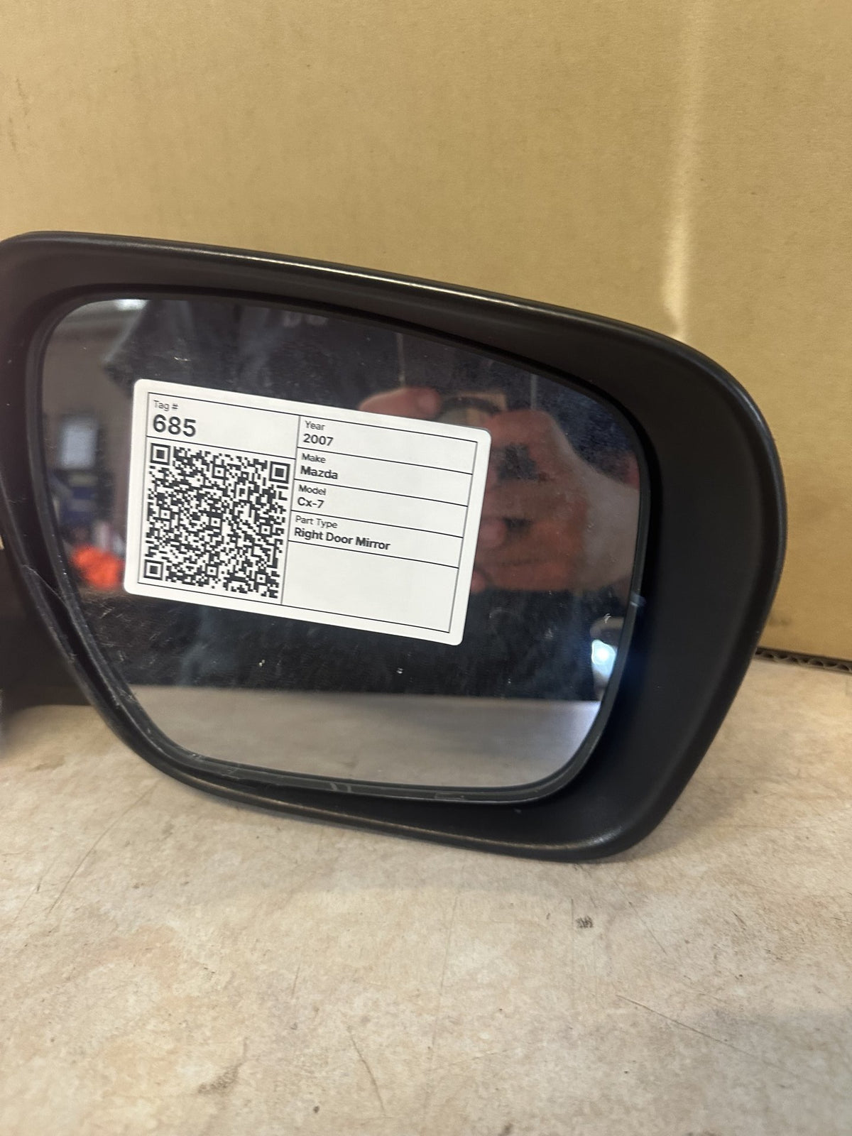 2007 Mazda CX-7 Cx-7 Station Wagon Right Door Mirror 012284