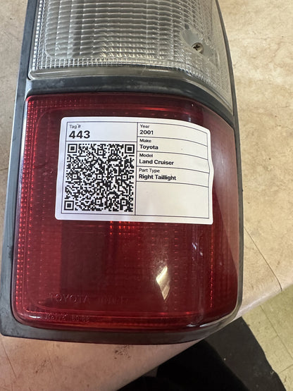2001 Toyota Land Cruiser SUV Right Taillight 6088
