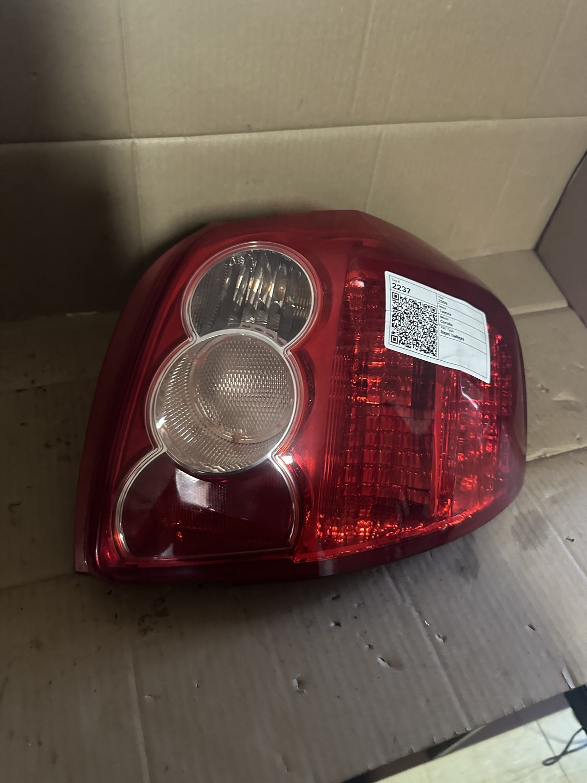 2008 Toyota Corolla E210 Hatchback Right Taillight 12-509