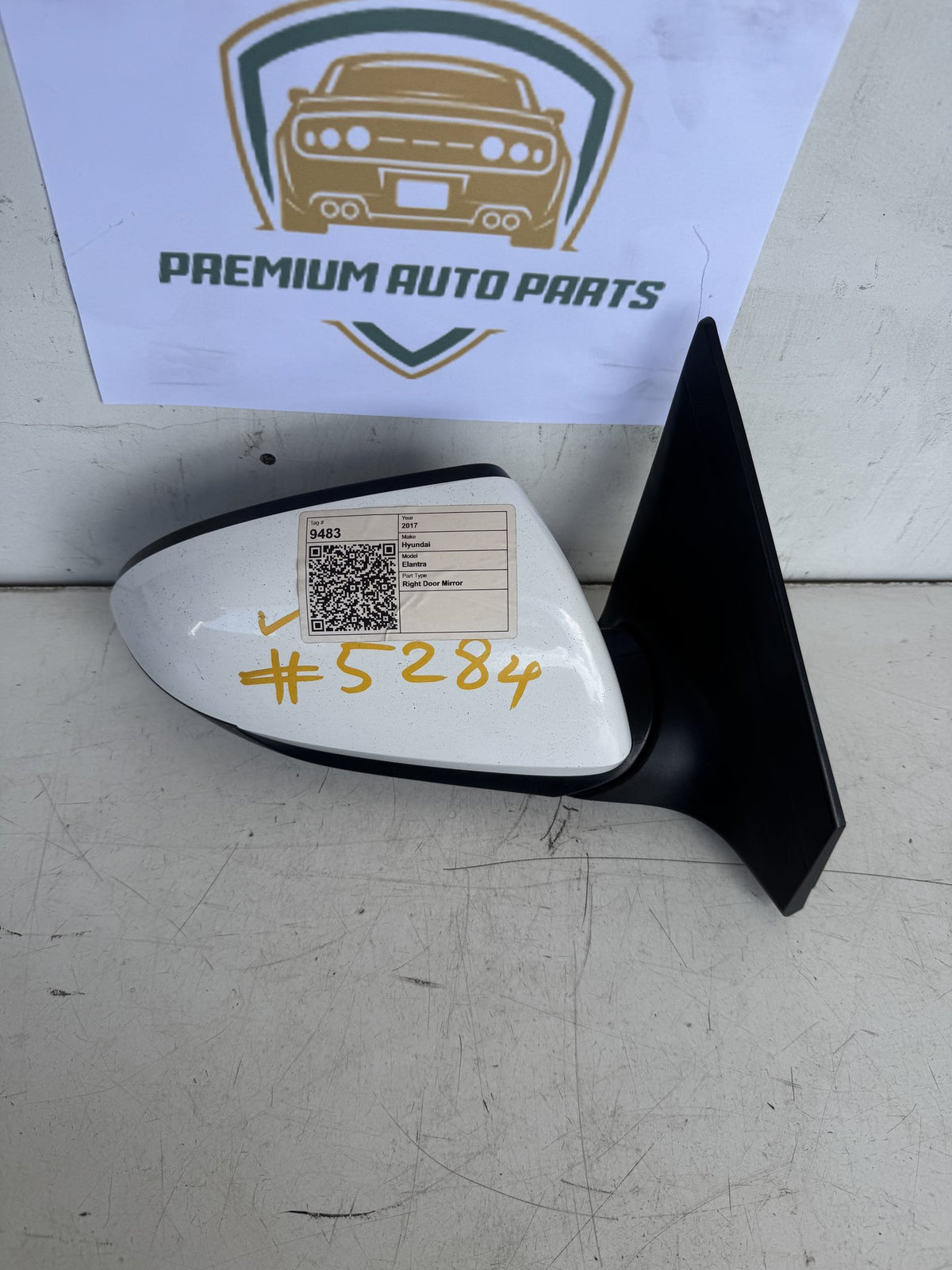2017 Hyundai Elantra Right Door Mirror
