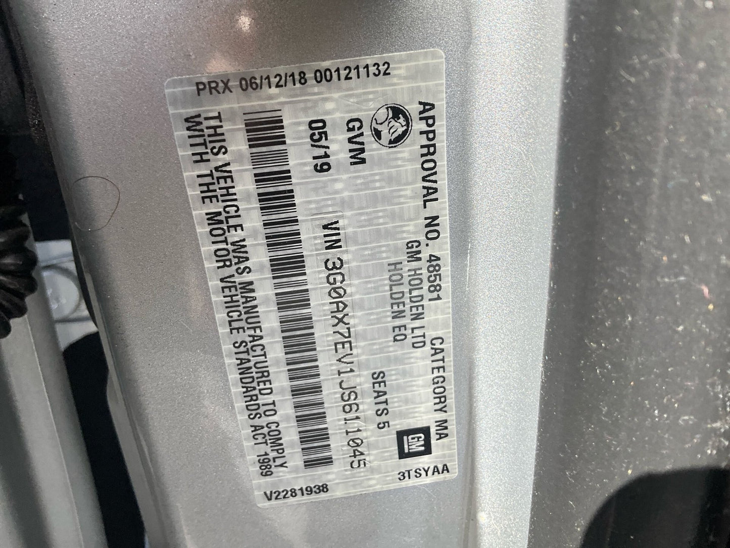 2019 Holden Equinox LS EQStation Wagon 
Holden
Equinox