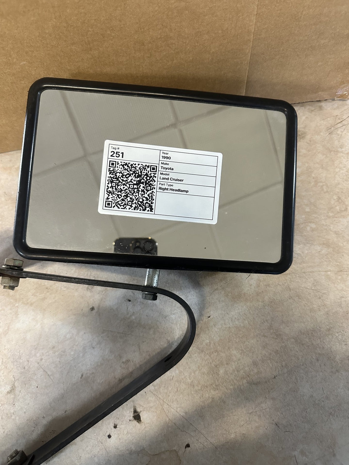 1990 Toyota Land Cruiser Land Cruiser Right Door Mirror
