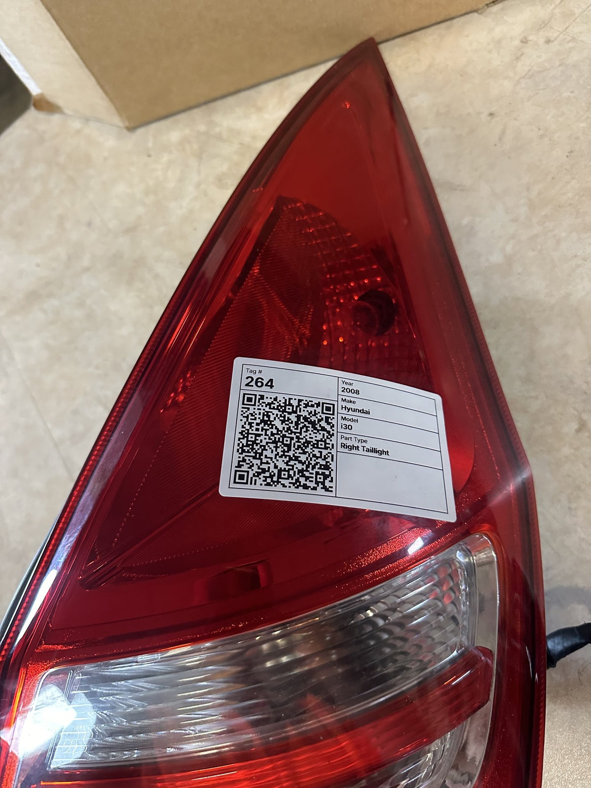2008 Hyundai i30 Right Taillight 92402